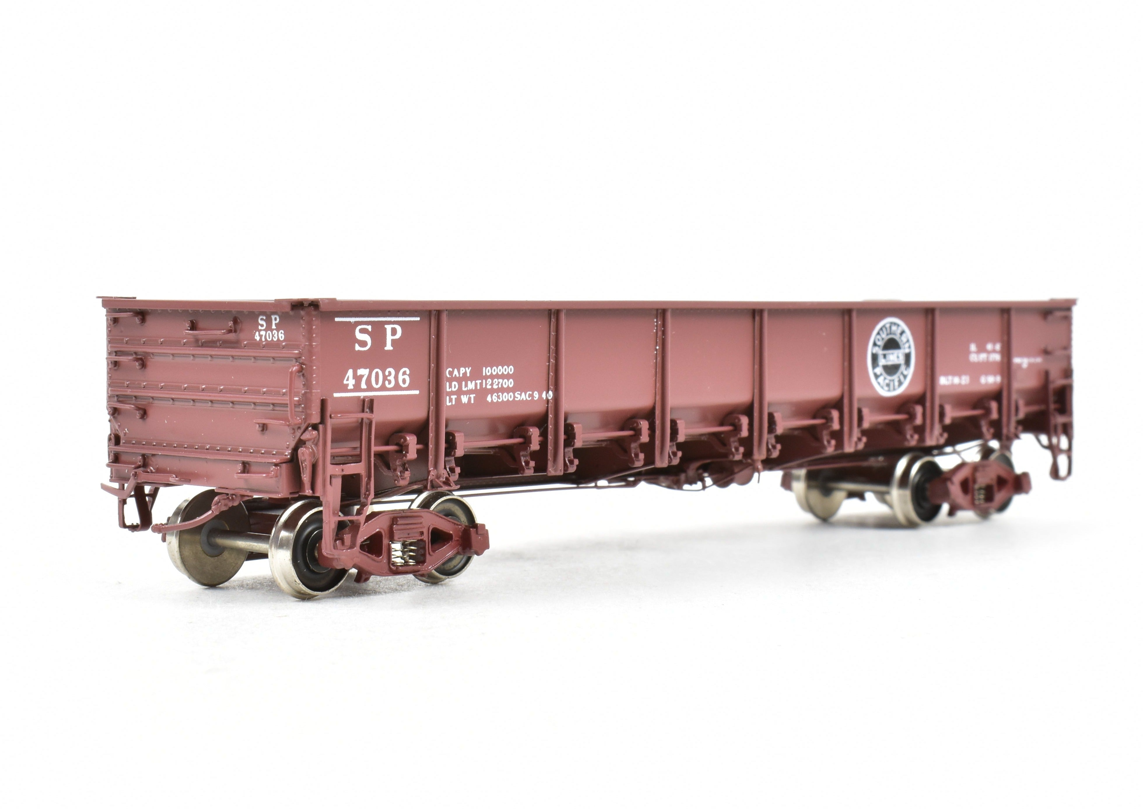 1940s HO Scale Brass Southern Pacific G50 - 9 Drop Bottom Gondola by Challenger Imports