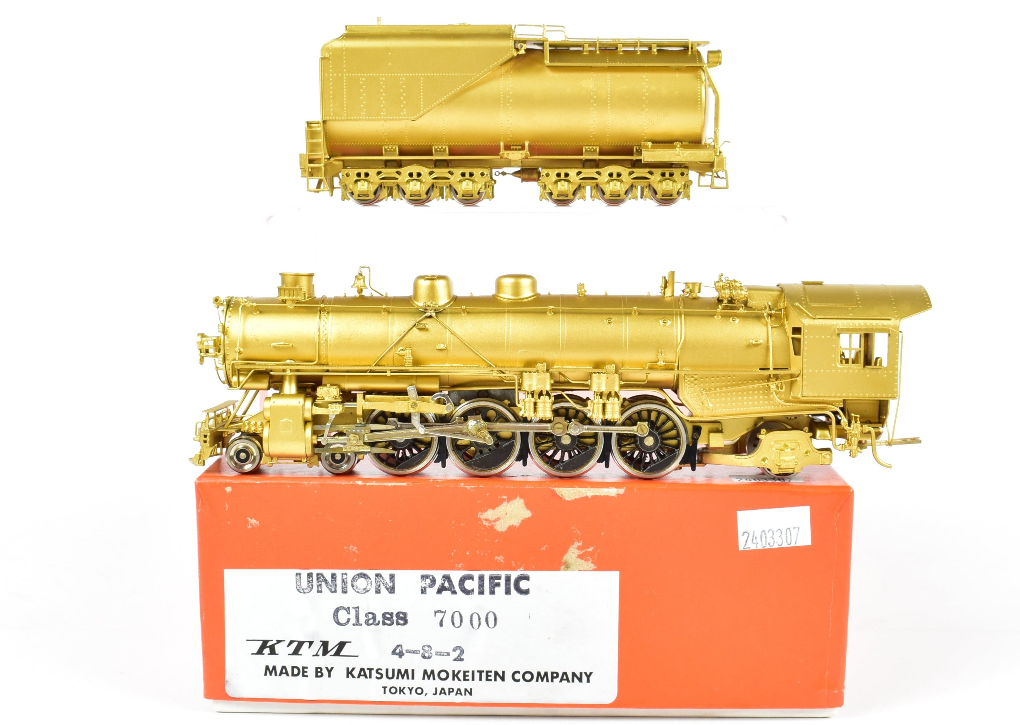 HO Scale Brass Precision Scale Co. Union Pacific Class 4-8-2 Locomotive Model (Class 7000)