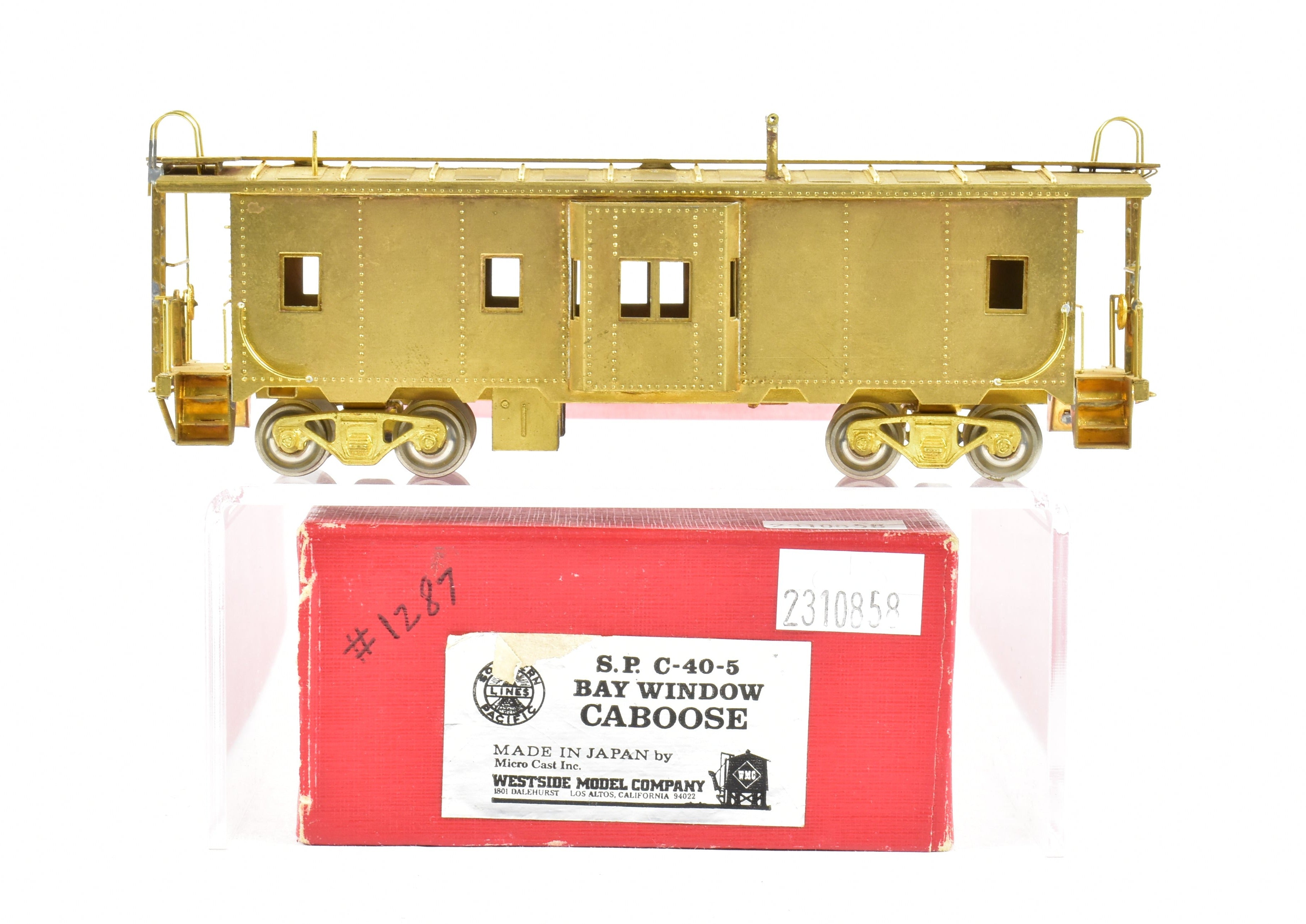HO Scale Brass Southern Pacific C-40-5 Bay Window Steel Caboose by Westside Model Co.