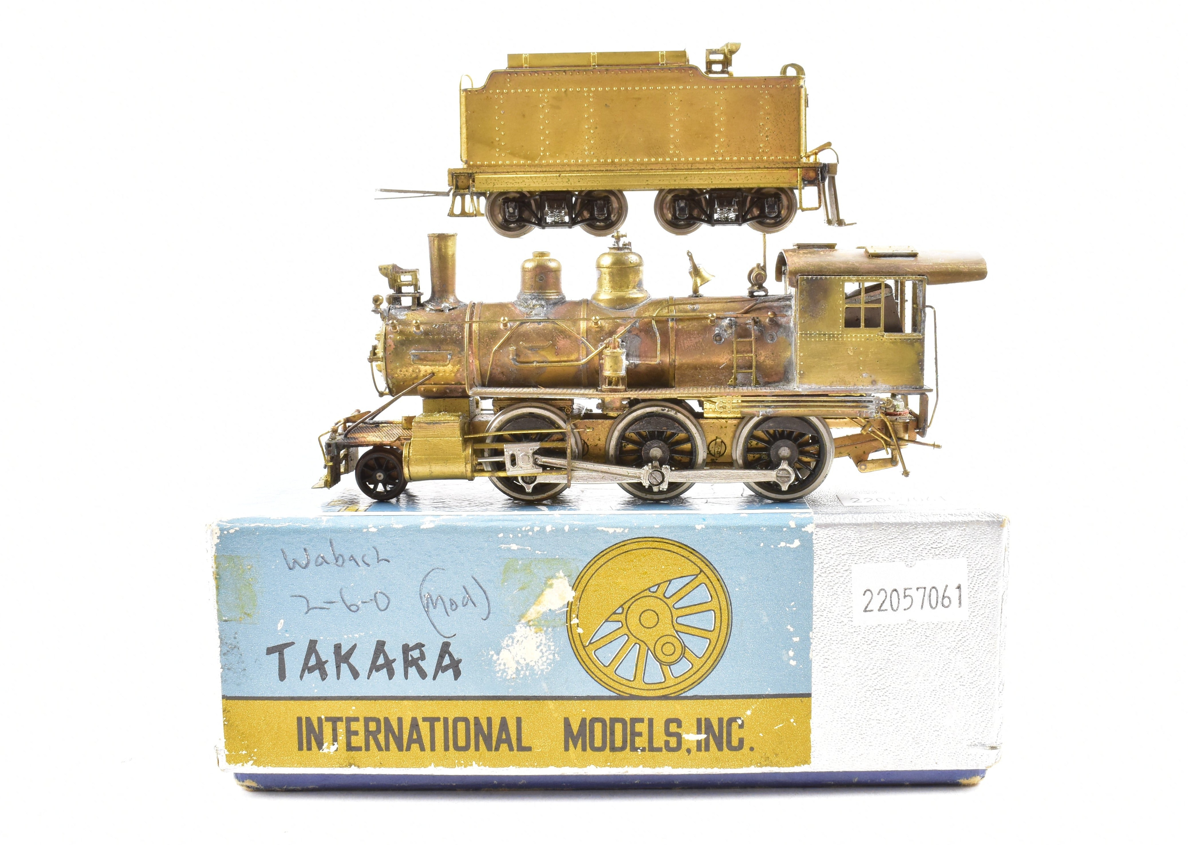HO Scale Brass International Models Wabash 2-6-0 Mogul Steam Locomotive Model