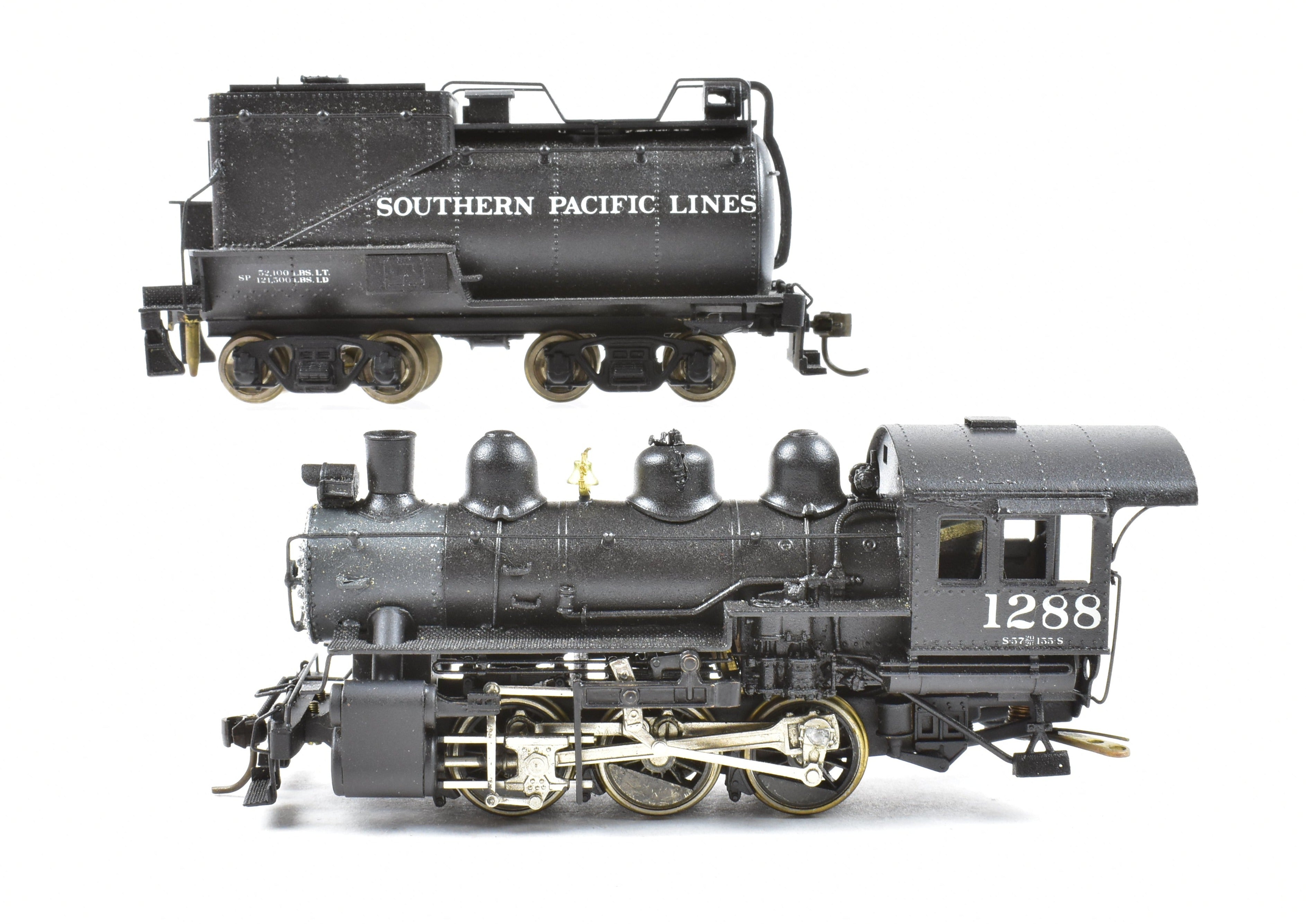 HO Scale Brass Balboa Model of Southern Pacific S - 12 0 - 6 - 0 Switcher with Custom Painted Finish