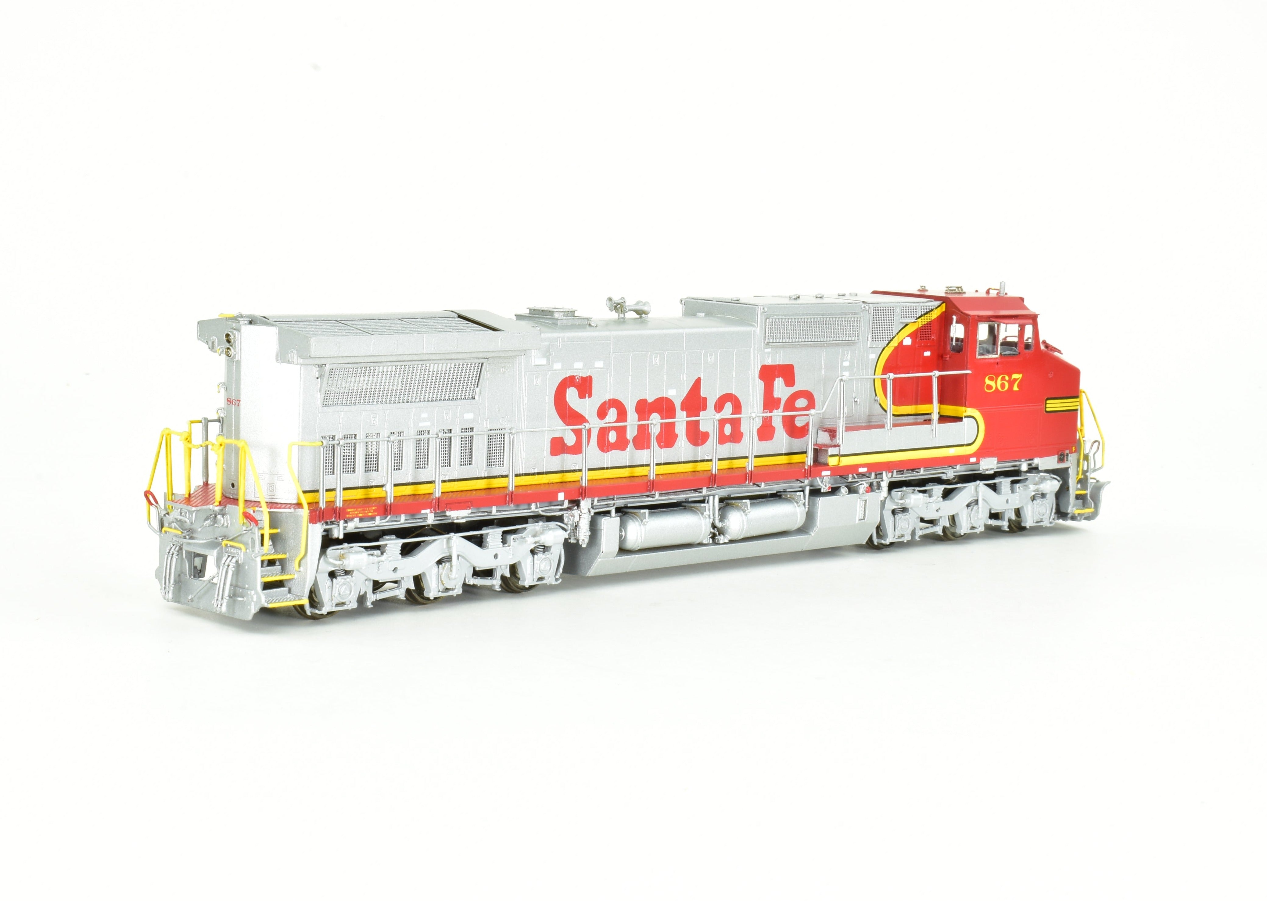 HO Scale Brass Model Train - Overland Models, Inc. ATSF - Santa Fe EMD Dash 8 - 40CW Freight Locomotive, FP No. 867