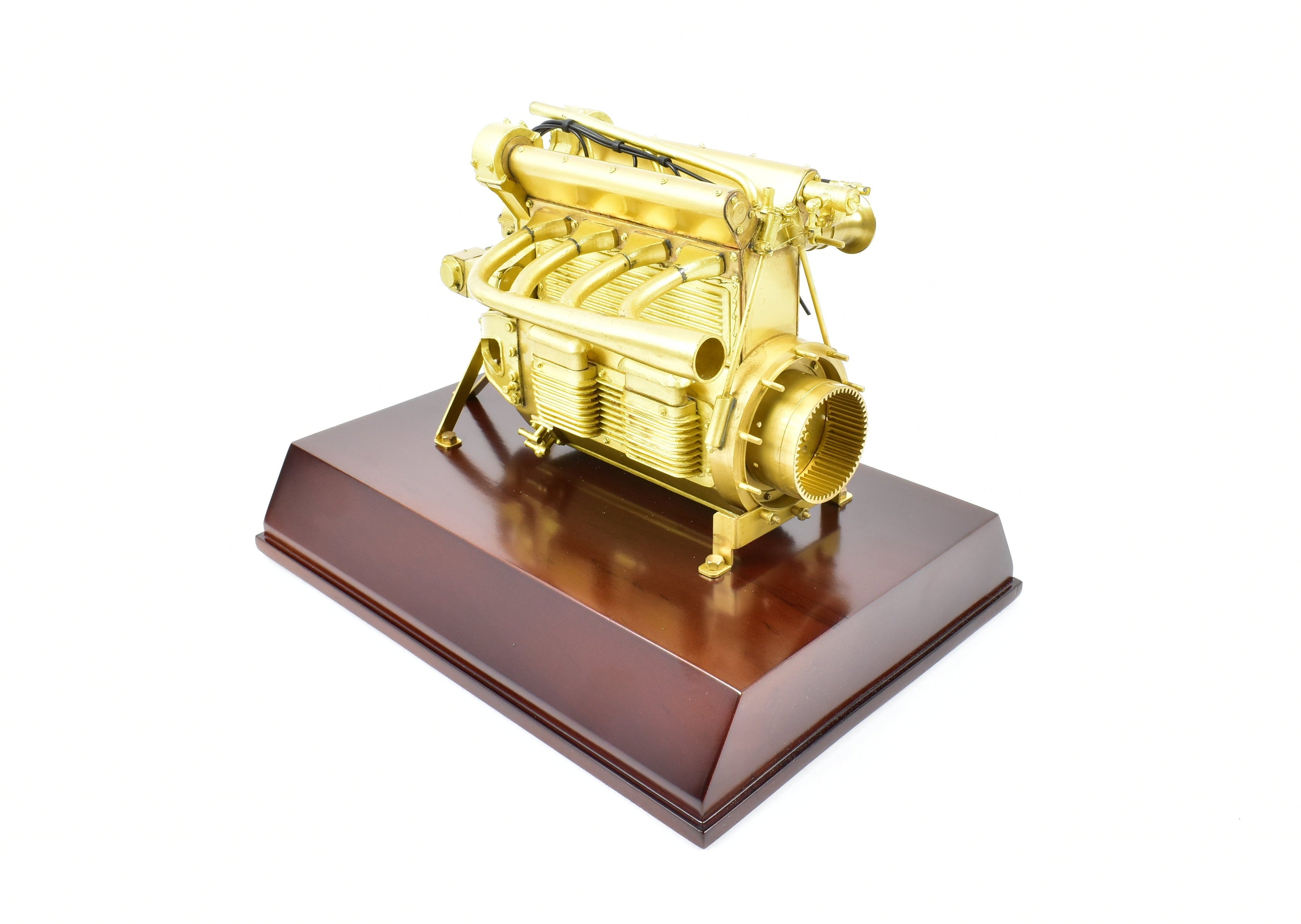 1:5 Scale Vintage Brass Offenhauser Racing Engine Static Model without Original Box