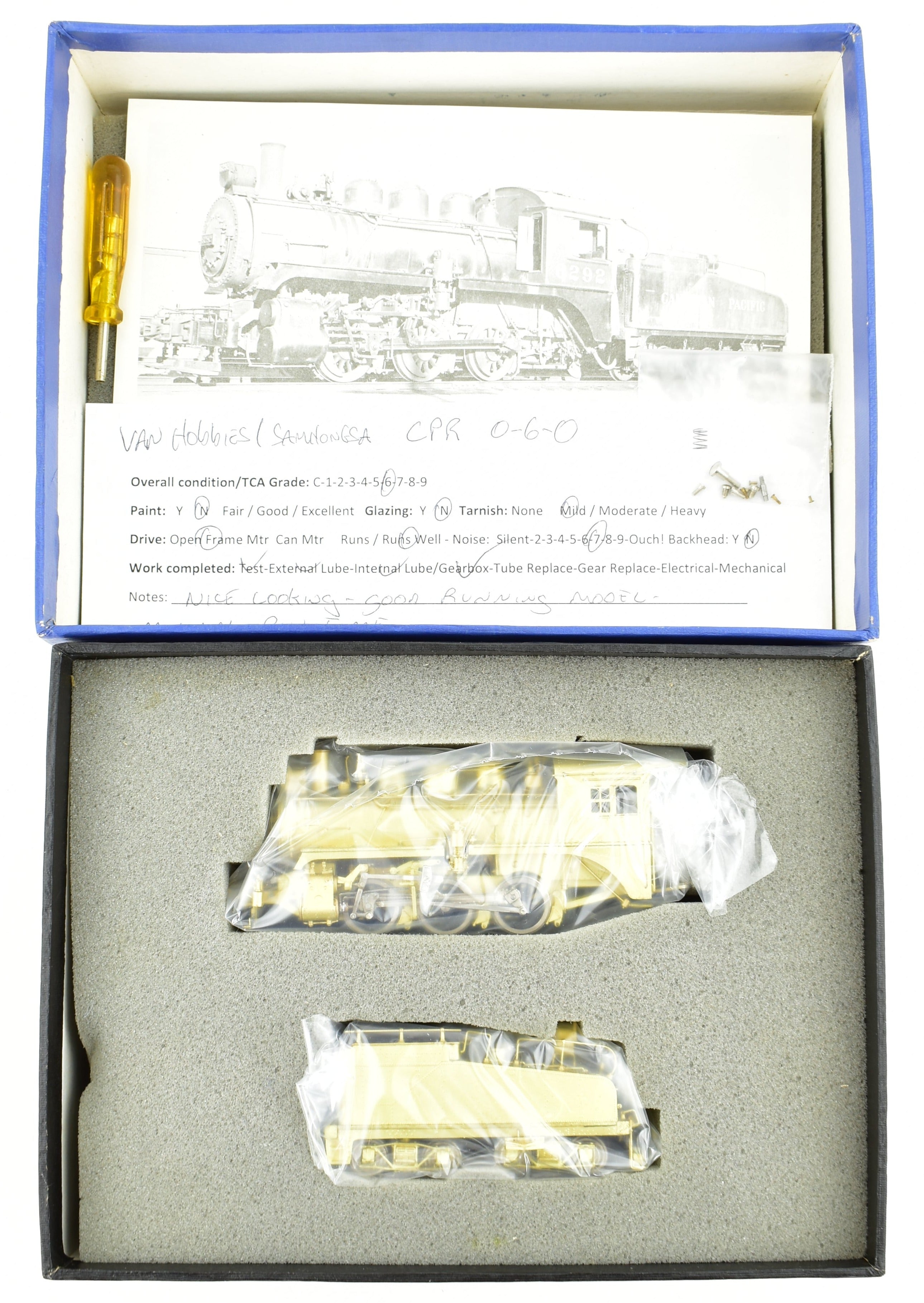 HO Scale Brass Model Train - Van Hobbies Canadian Pacific Railway 0-6-0 U-3e Switcher from CPR Collection