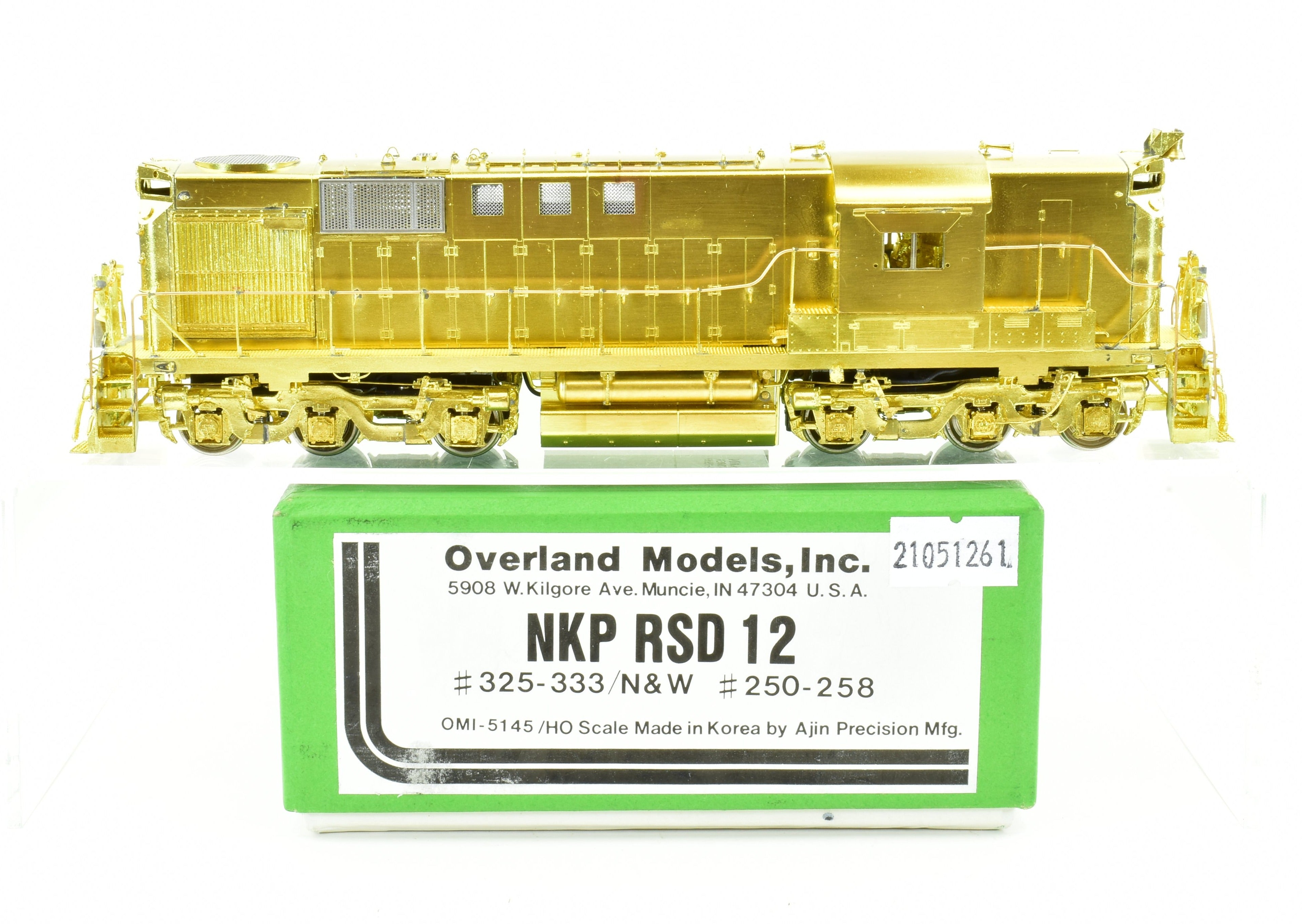 HO Brass OMI - Overland Models Inc. NKP & N&W ALCO RSD 12 Model