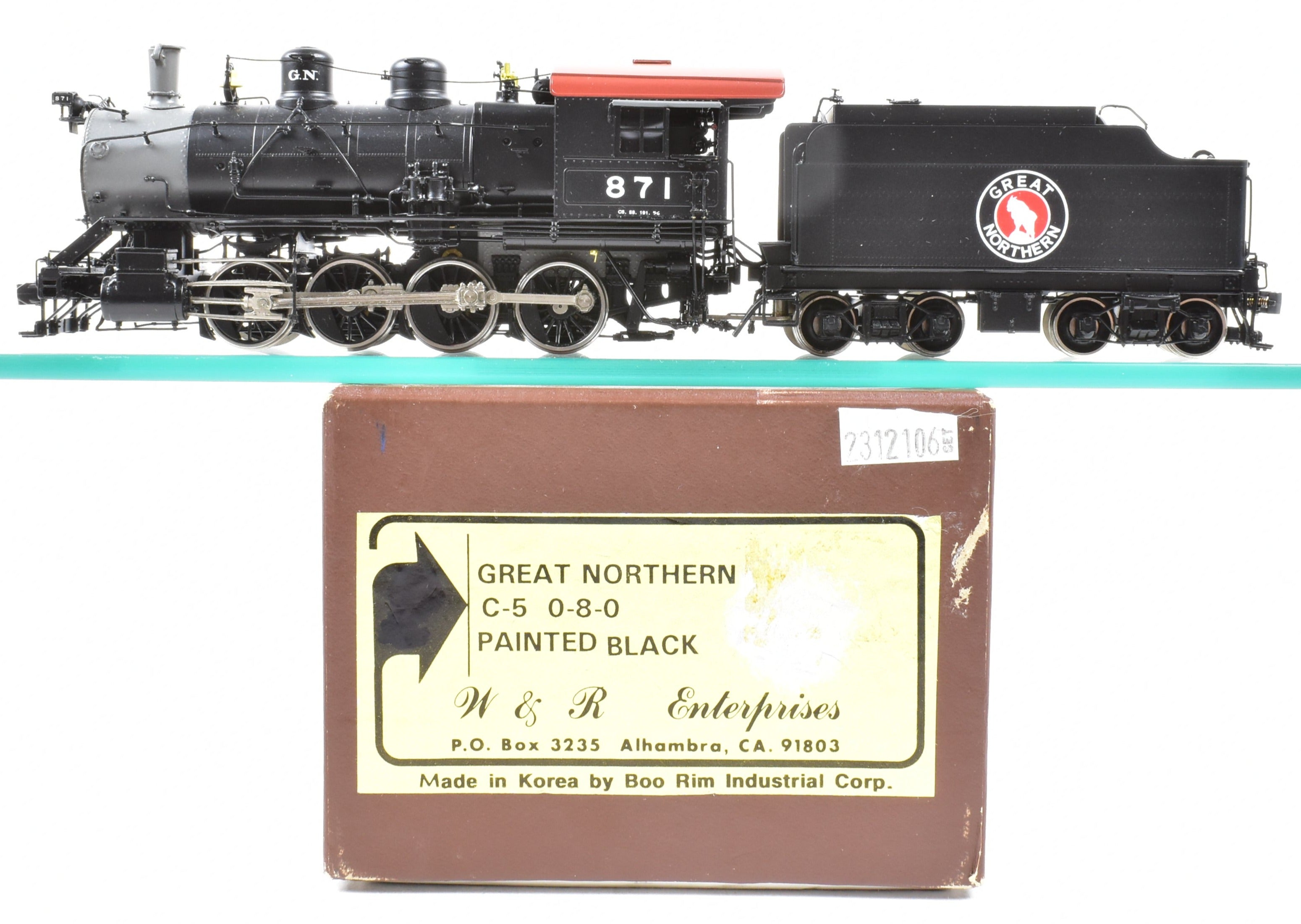 HO Scale Brass GN - Great Northern C-5 0-8-0 FP No. 871 by W&R Enterprises