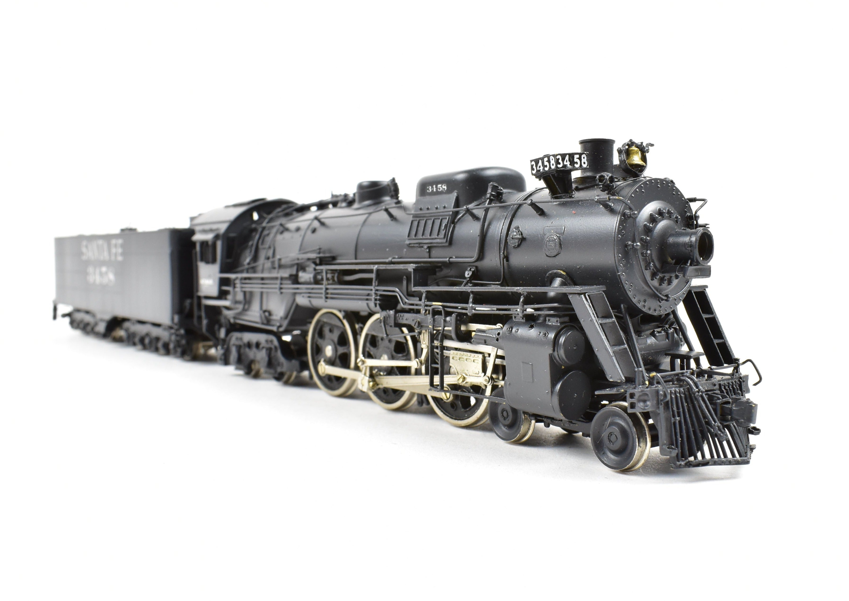 HO Brass Key Imports ATSF Santa Fe 3450 Class 4-6-4 Modernized Custom Painted Locomotive No. 3458