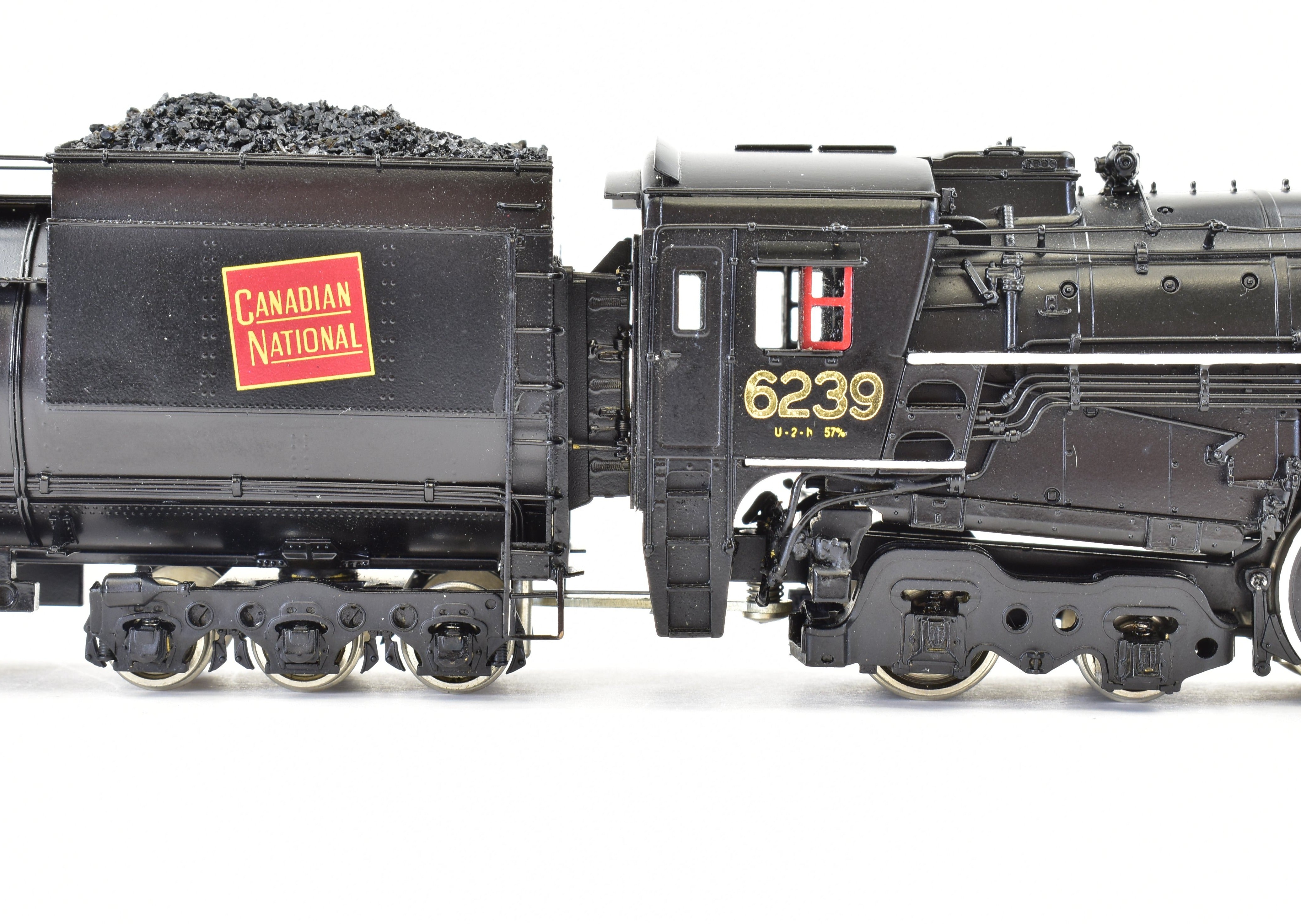 HO Scale Brass Model Train - Van Hobbies CNR (Canadian National Railway) 4-8-4 Class U-2-H Locomotive #6239 FP
