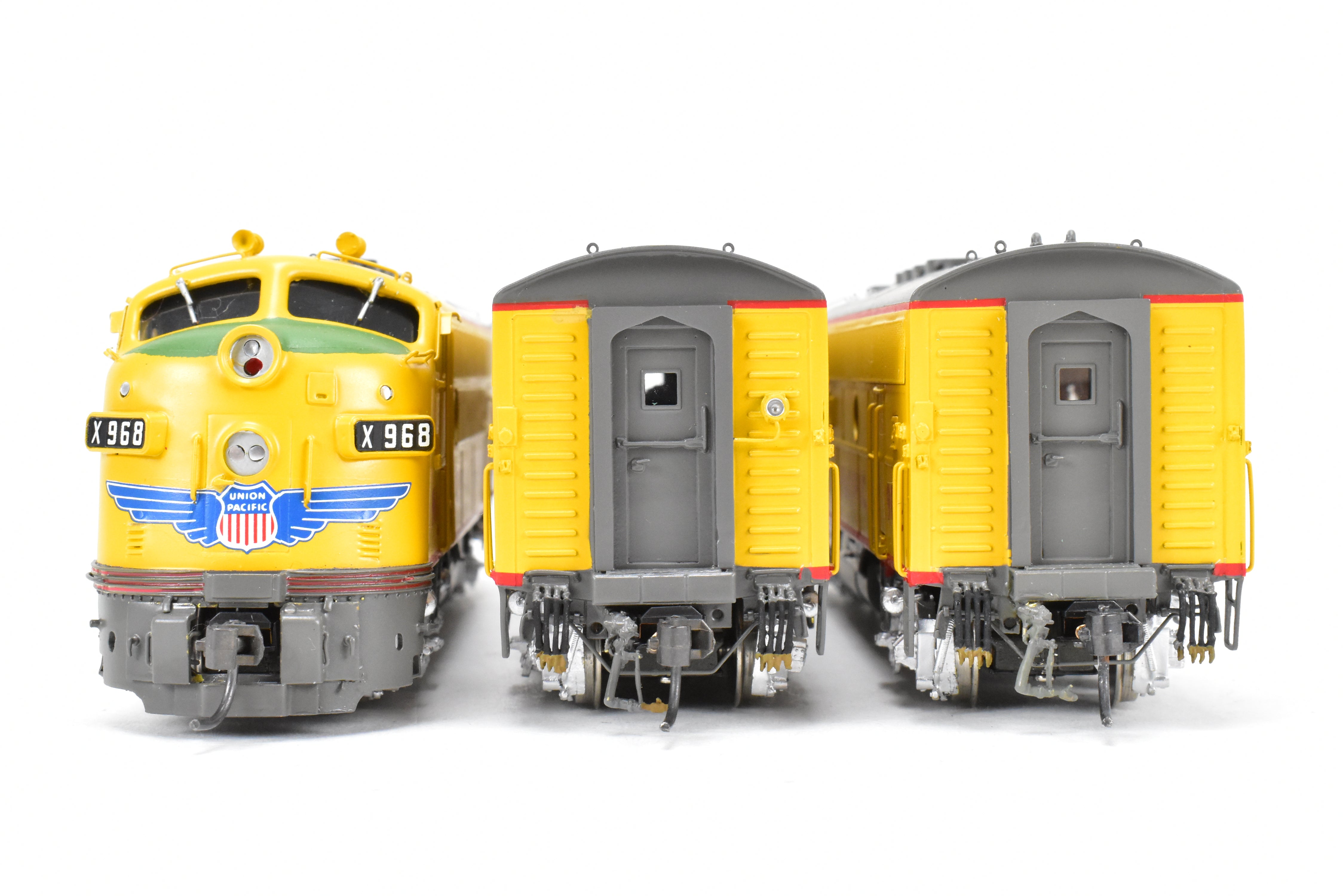 HO Scale Brass OMI Union Pacific EMD F-3 PH II A/B/B Powered Set