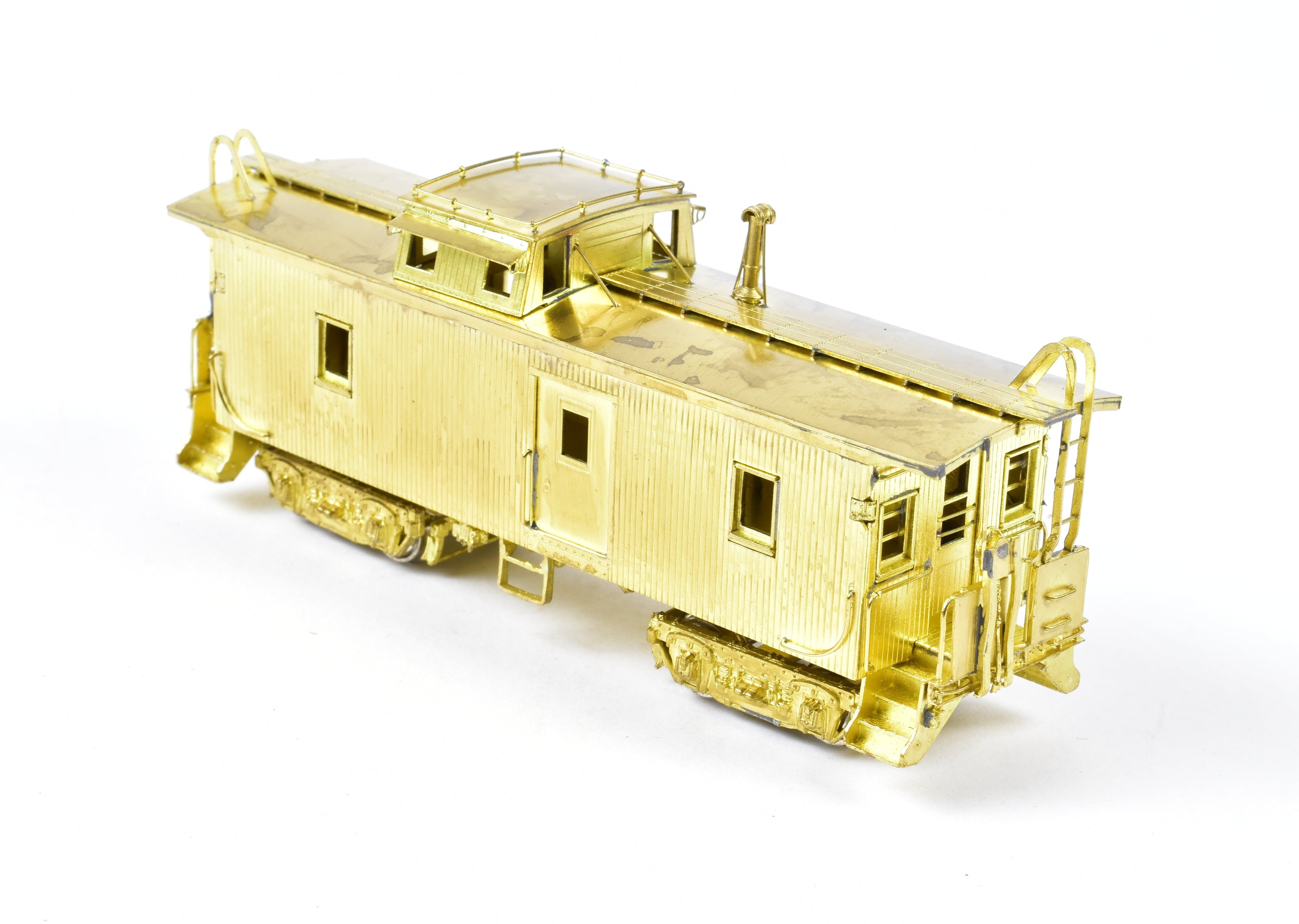 HO Scale Brass Model - OMI (Overland Models, Inc.) Union Pacific (UP) CA - 1 Wood Caboose Side Door with Modern Ends and Wood Beam Trucks for Model Trains
