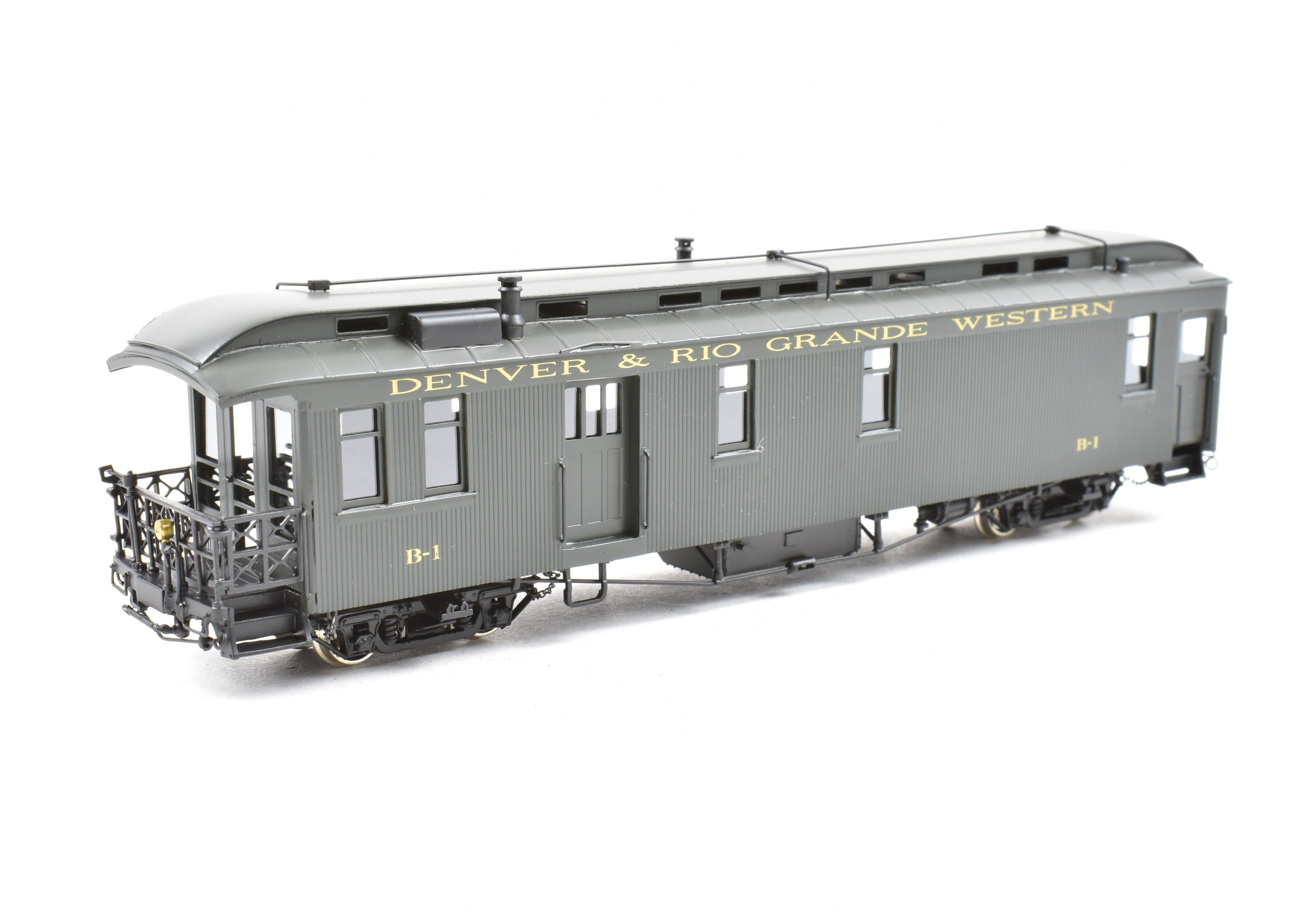 1999 HOn3 Brass Berlyn D&RGW Denver & Rio Grande Western B-1 FP Business Car Model