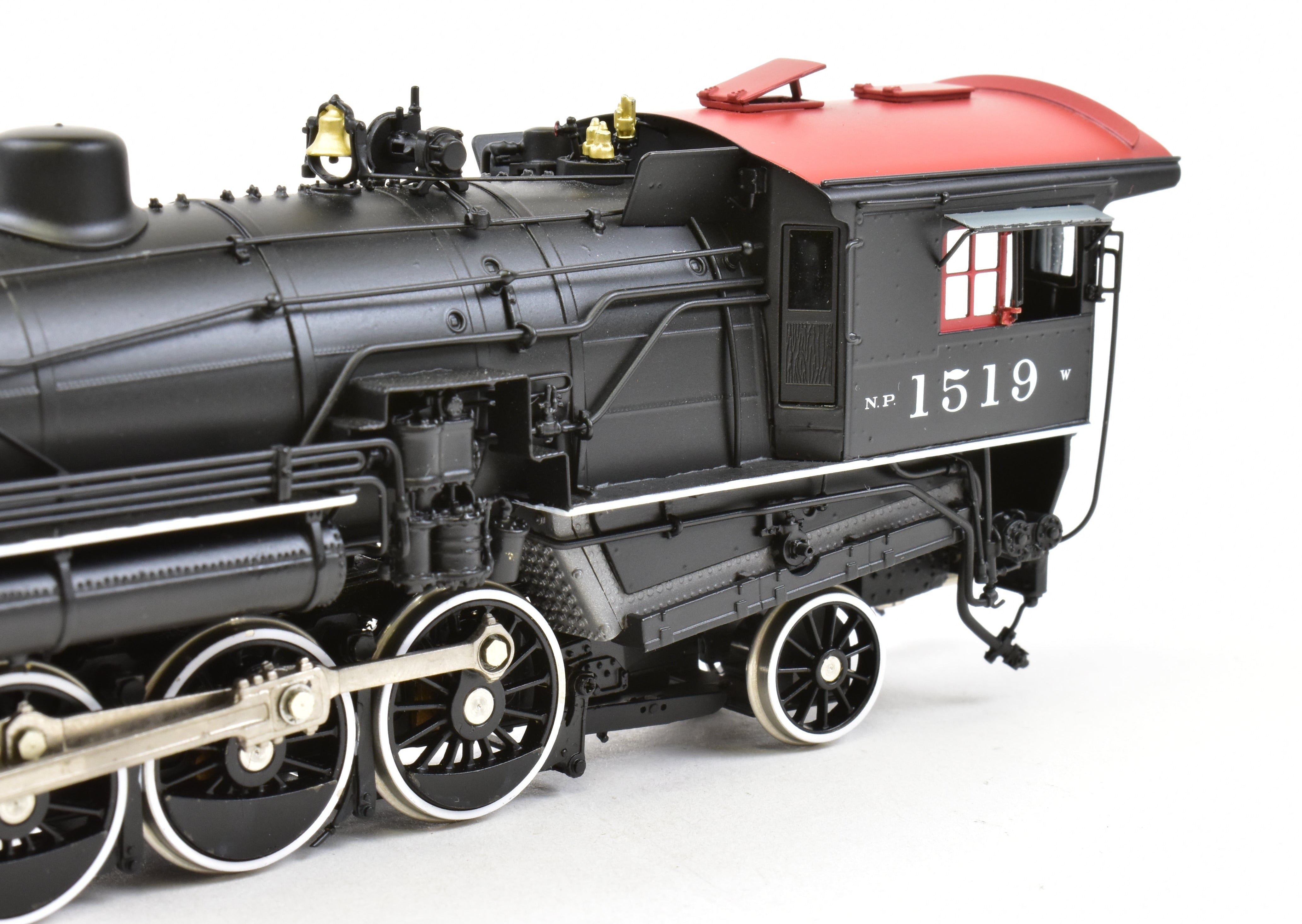 HO Scale Brass Northern Pacific Class W 2-8-2 Version 1A Painted Locomotive No. 1519 by W&R