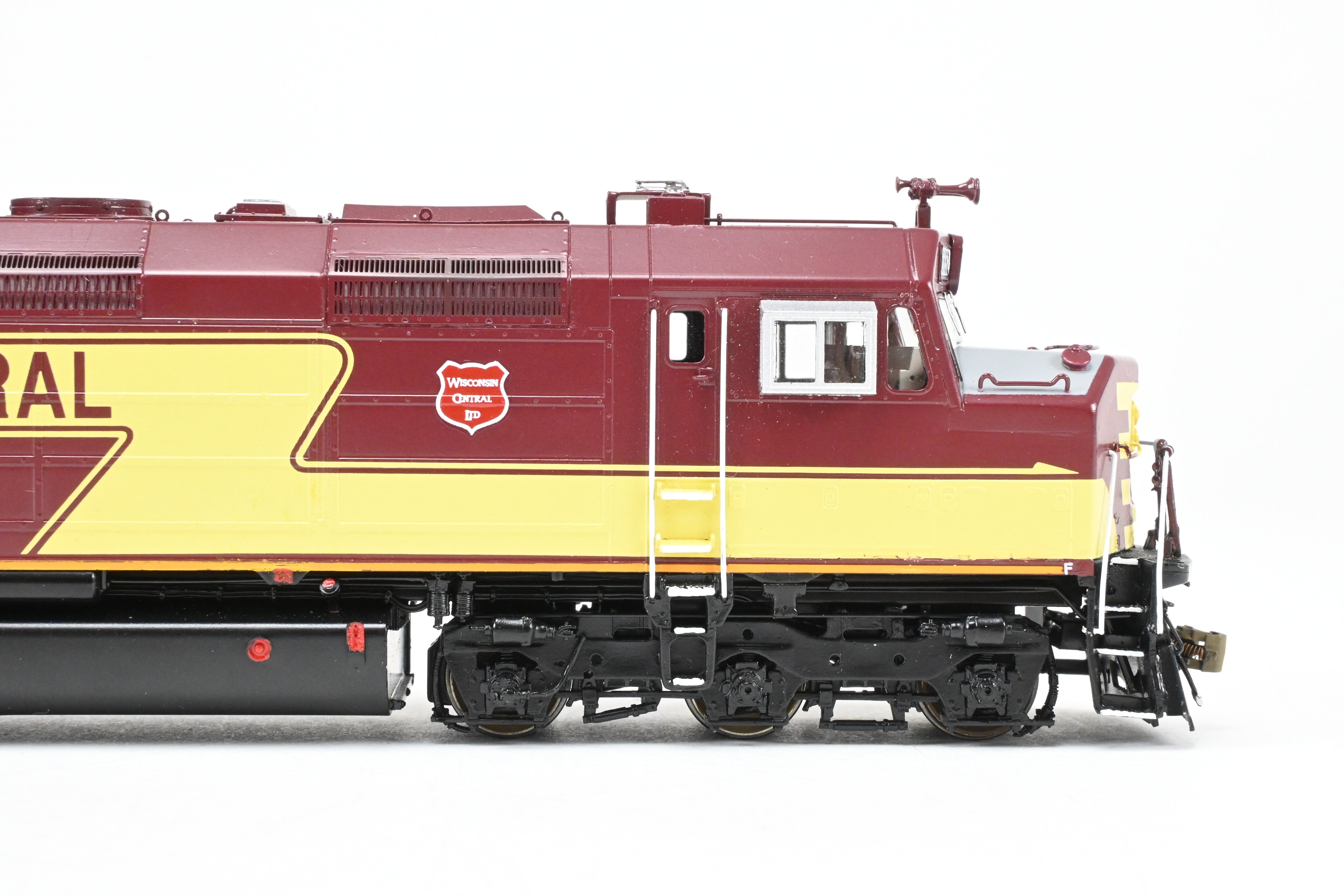 HO Brass OMI - Overland Models' Wisconsin Central EMD FP45 #6652 Maroon/Yellow w/Lights