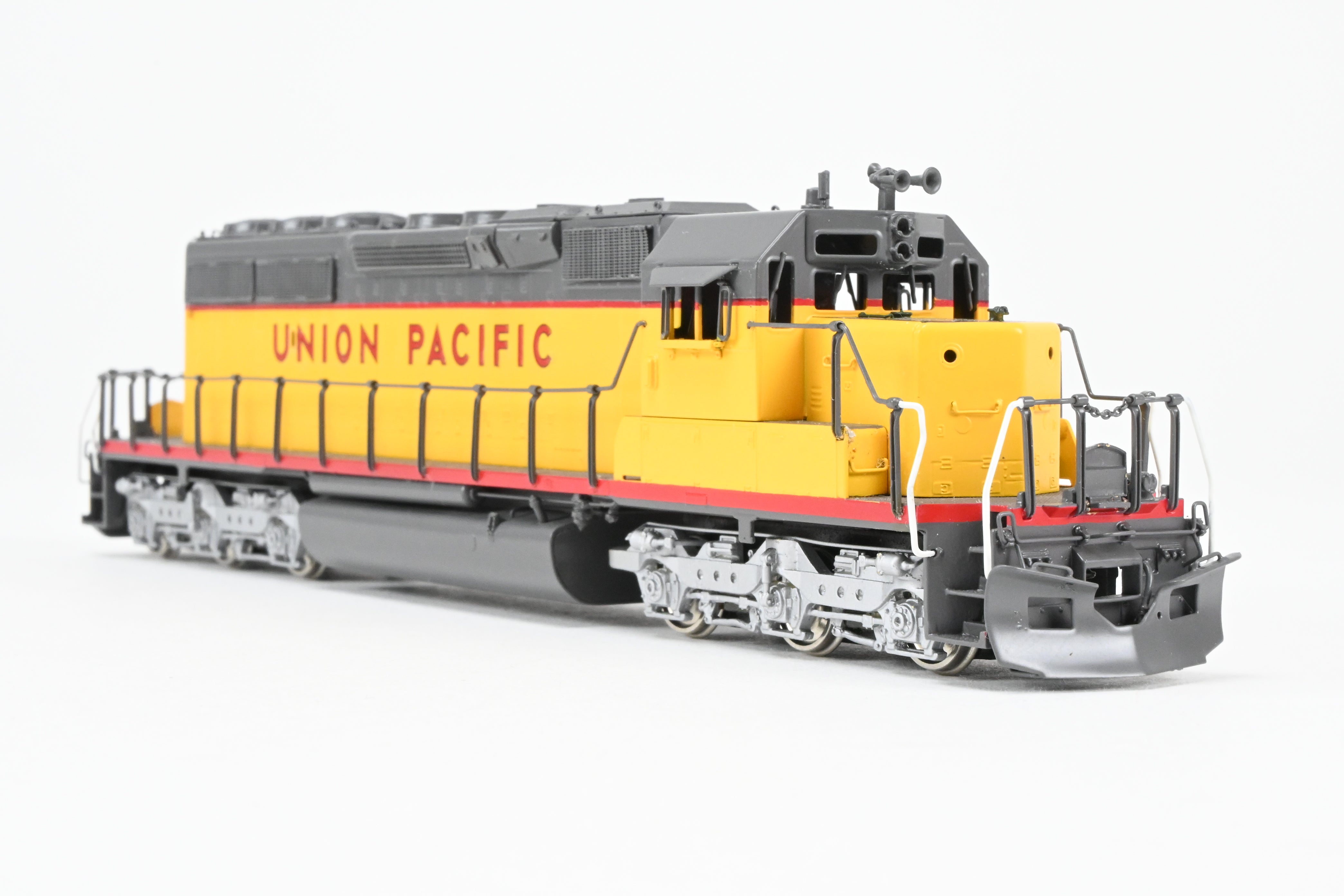 HO Scale Brass E&P Associates Union Pacific EMD SD40-2 Phase III Freight Locomotive Model, Factory Painted in UP Yellow and Gray, Lettered but Without Number