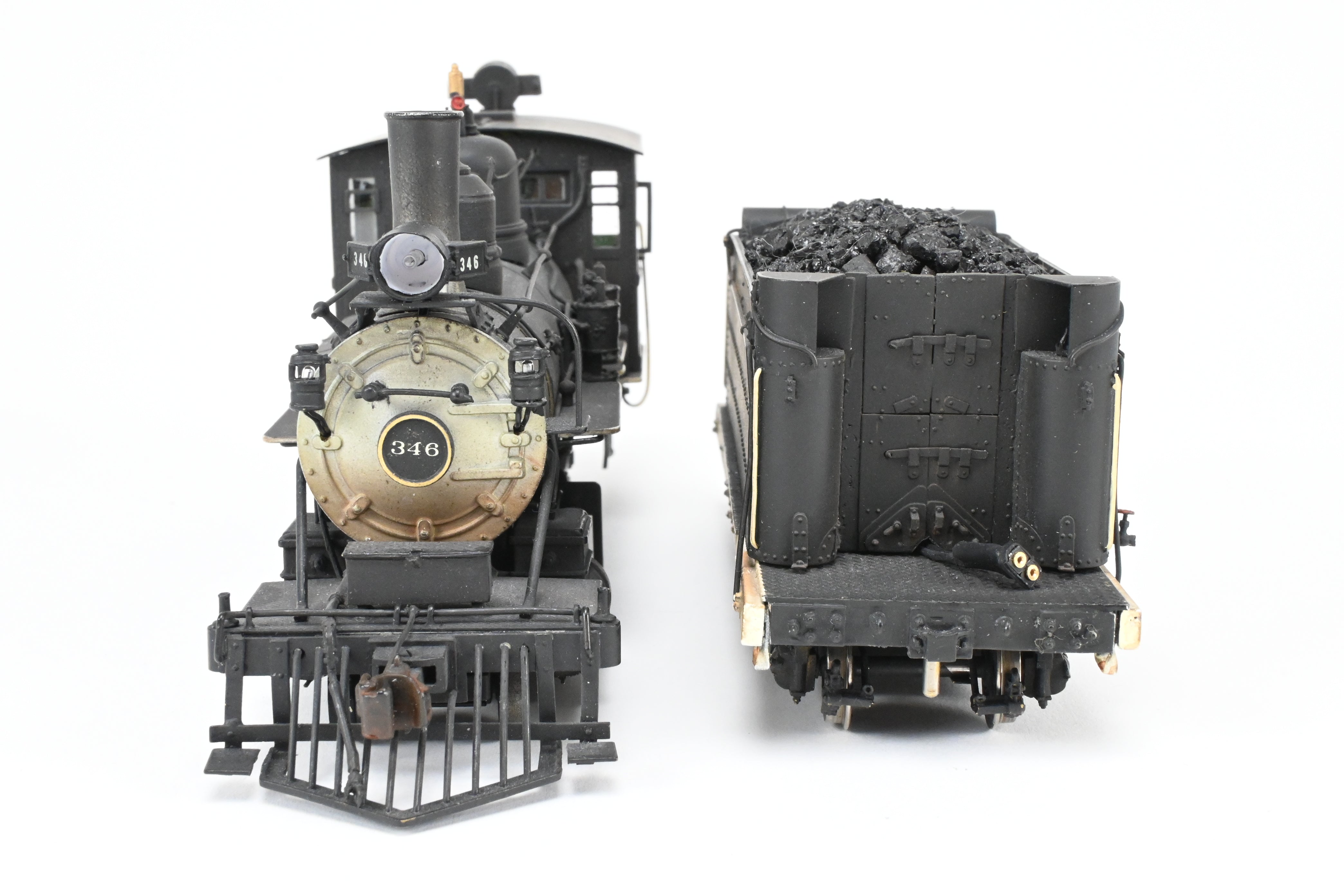 On3 Scale Brass Model Train - Balboa Scale Models' Exclusive Custom Denver & Rio Grande C-19 2-8-0 CP Locomotive with Correct Tender for Montezuma Lumber Co. #346, Featuring Added Details and SoundTraxx Tsunami DCC/Sound System