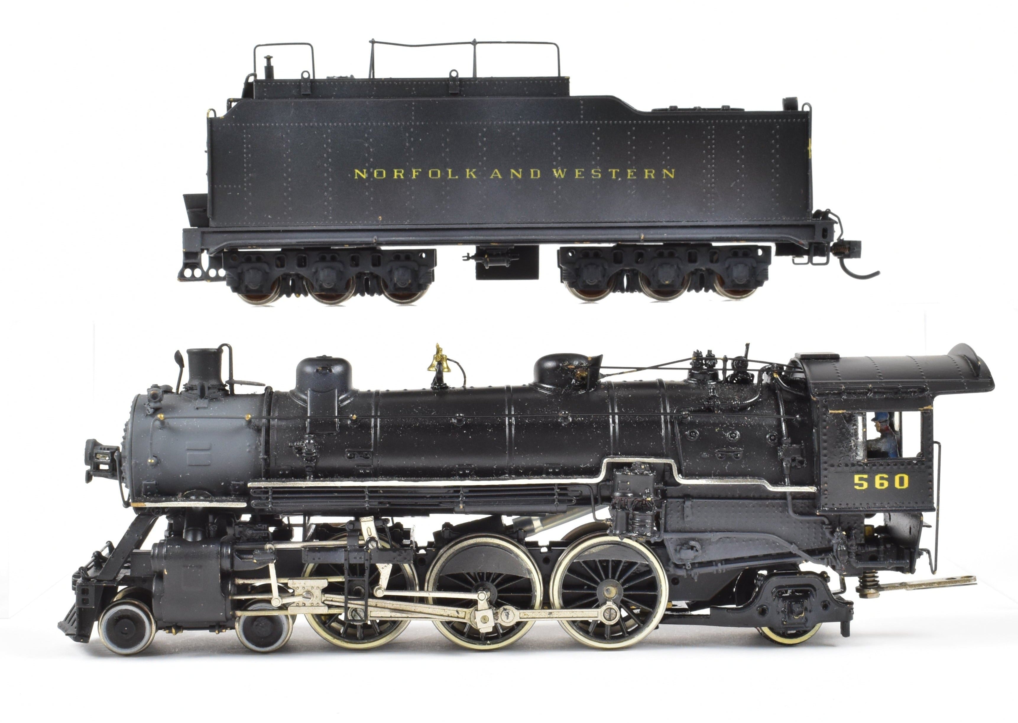 HO Scale Brass Hallmark Models MKT - Missouri Kansas Texas 4-6-2 C/P Pacific Model Train with N&W - Norfolk & Western Decals #560 in ReBoxx Packaging