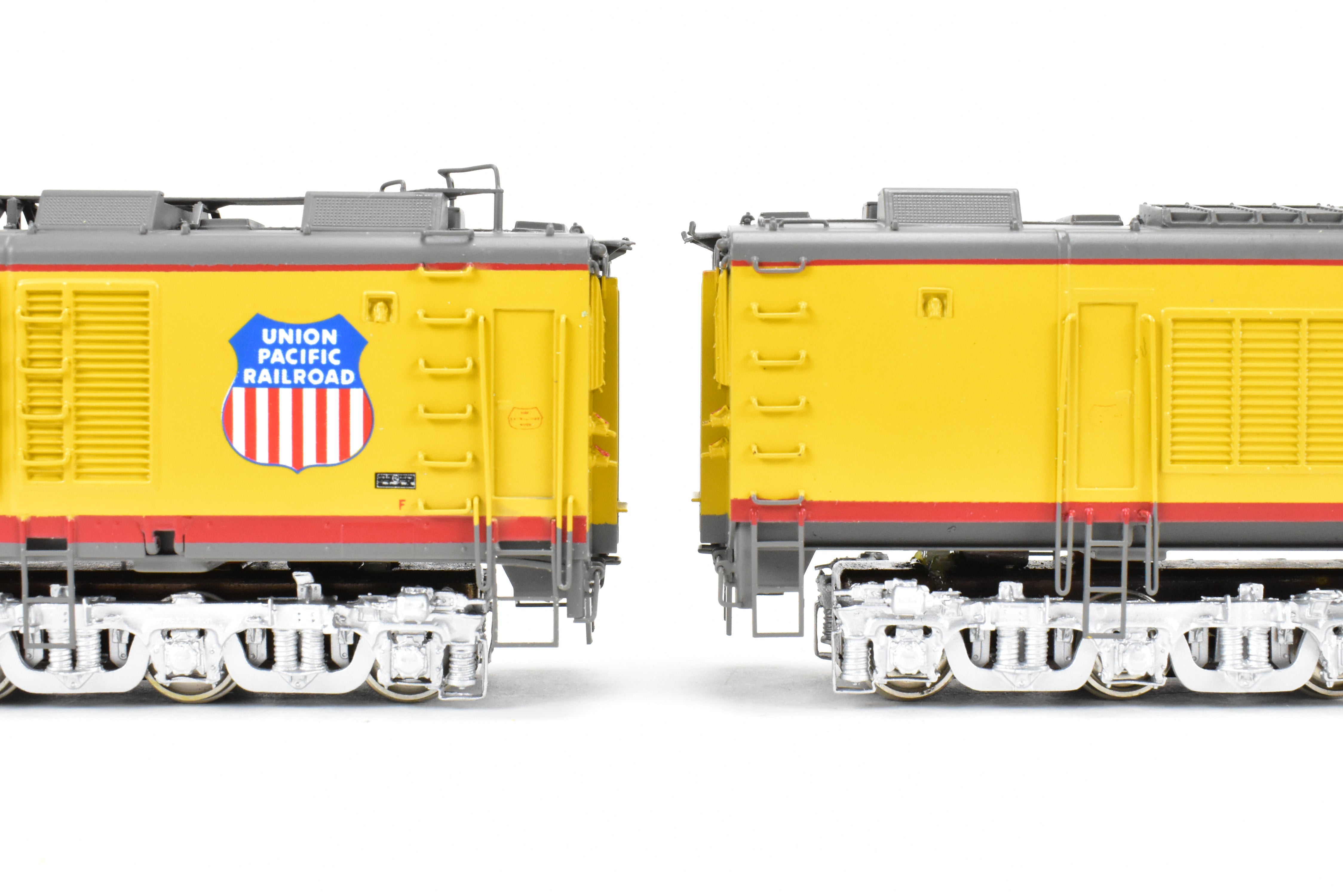 High - Quality HO Scale Brass Alco Models Union Pacific 3 - Unit Gas Turbine Electric Locomotive Set - Professionally Painted #29 & 29B