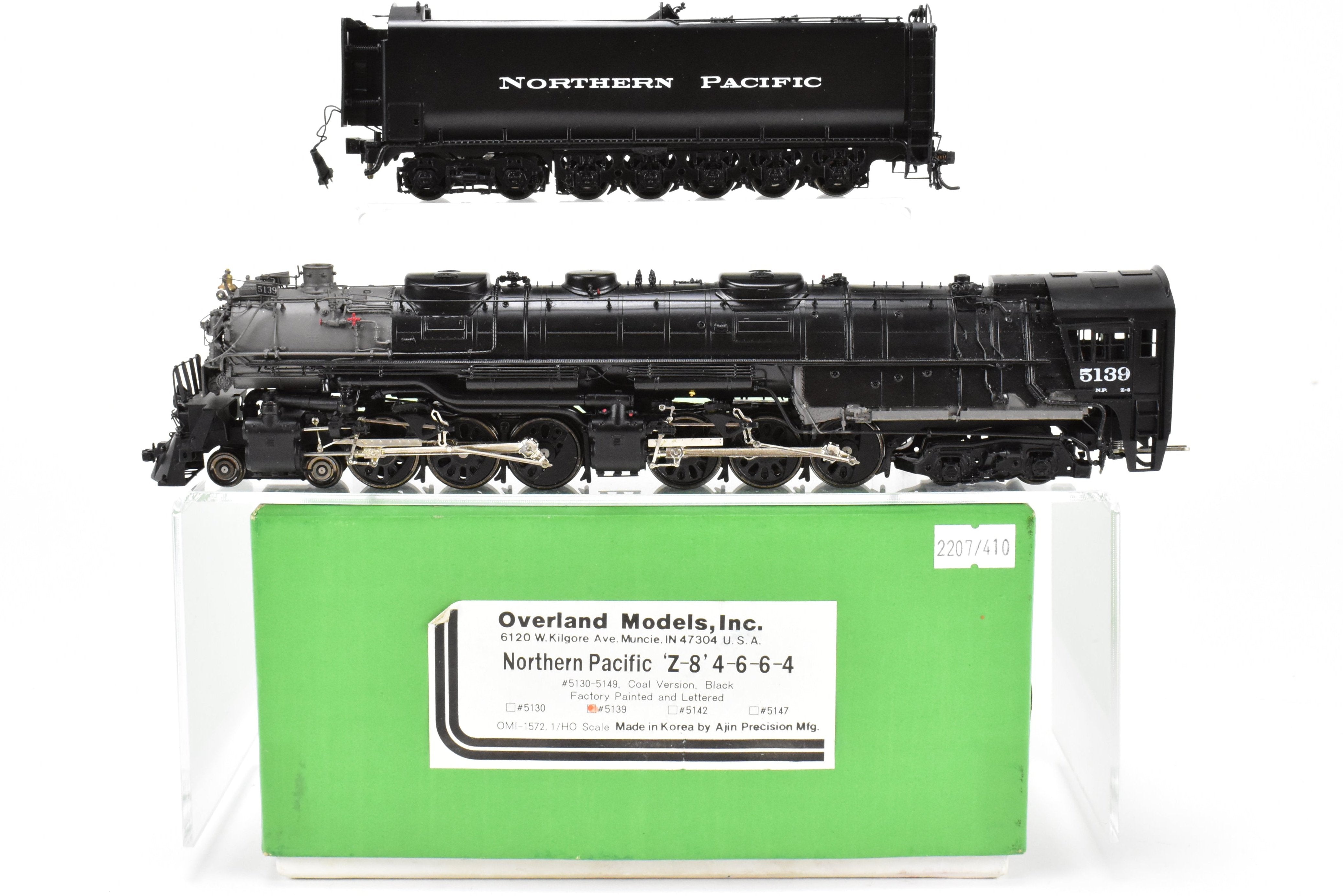 HO Brass OMI - Overland Models NP Z - 8 4 - 6 - 6 - 4 FP #5139 with Minor Issues, As - Is