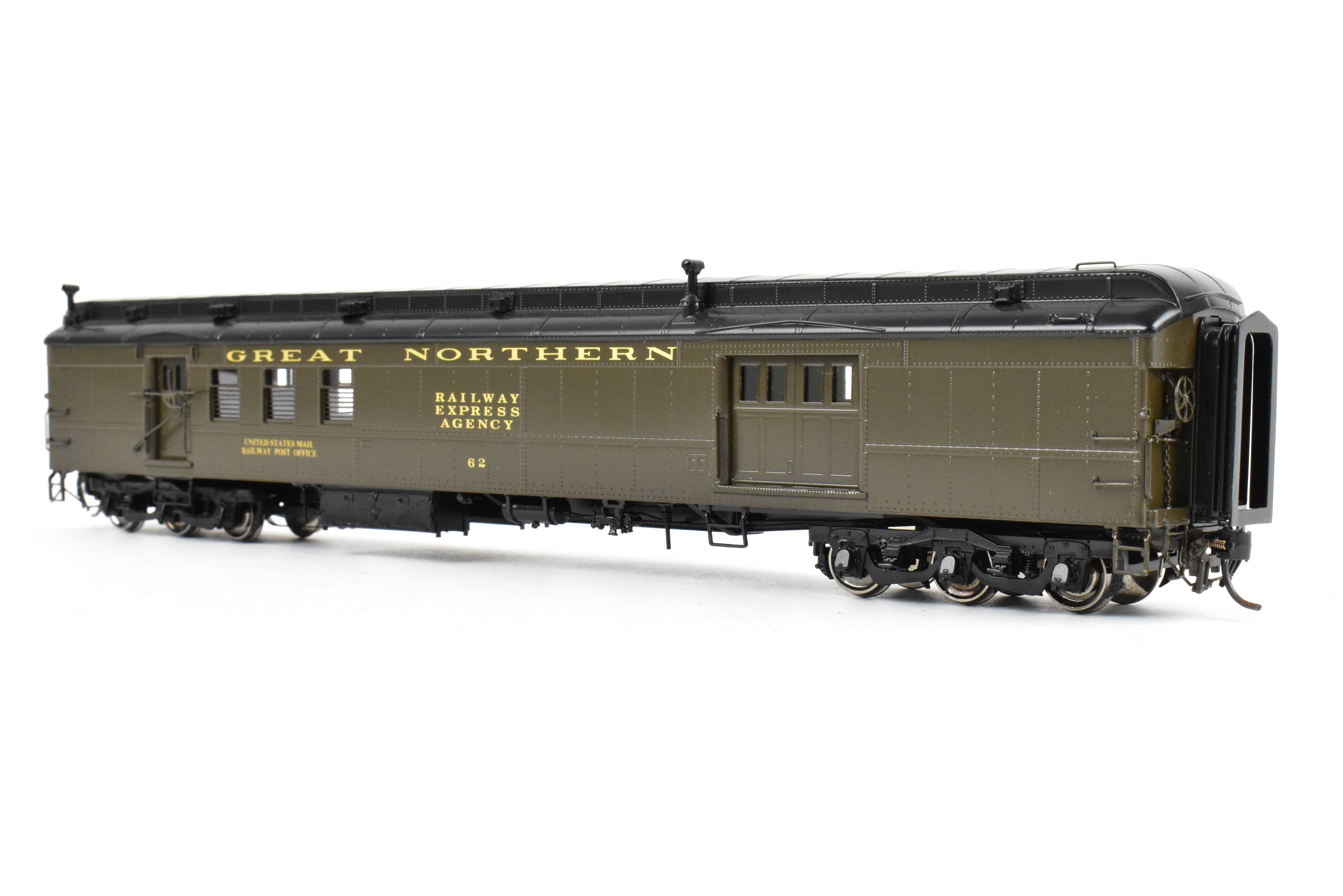 High - Quality HO Scale Brass Challenger Imports CIL - Great Northern HW Baggage Mail Express Car Model Series #52 - #71 with FP #62