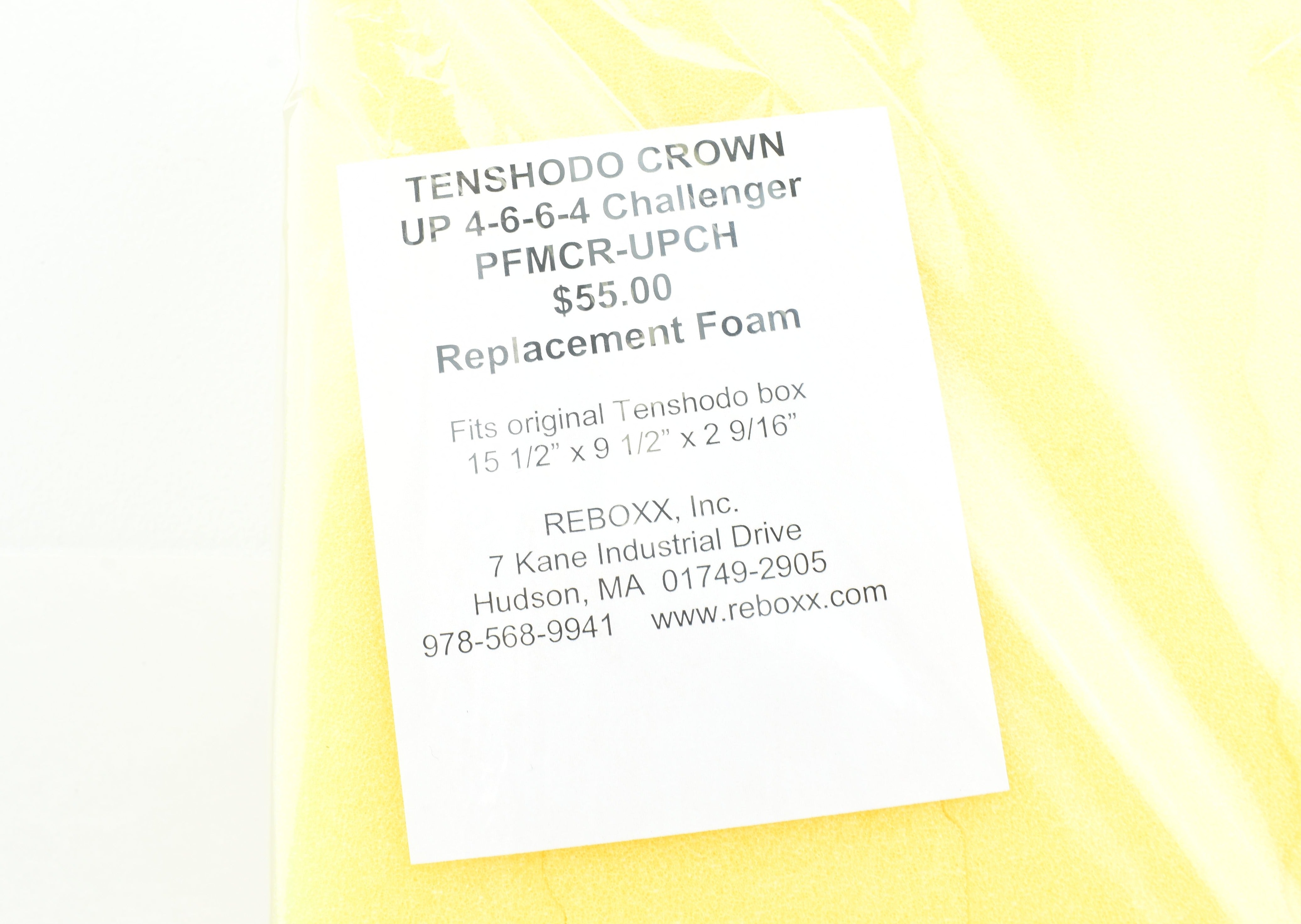 HO Scale Replacement Foam Insert by ReBoxx, Inc. for Tenshodo Crown UP 4-6-6-4 Challenger Model - PFMCR-UPCH