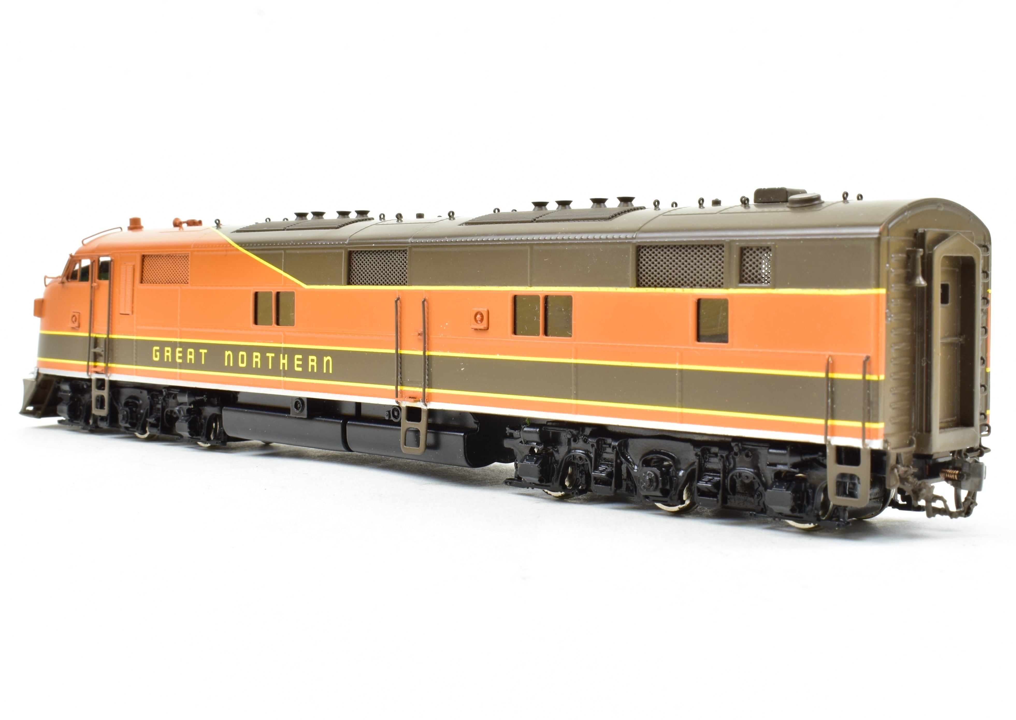 HO Scale Brass Model Train - Oriental Limited GN - Great Northern EMD E7A 2000 HP Standard Factory Painted Locomotive #504