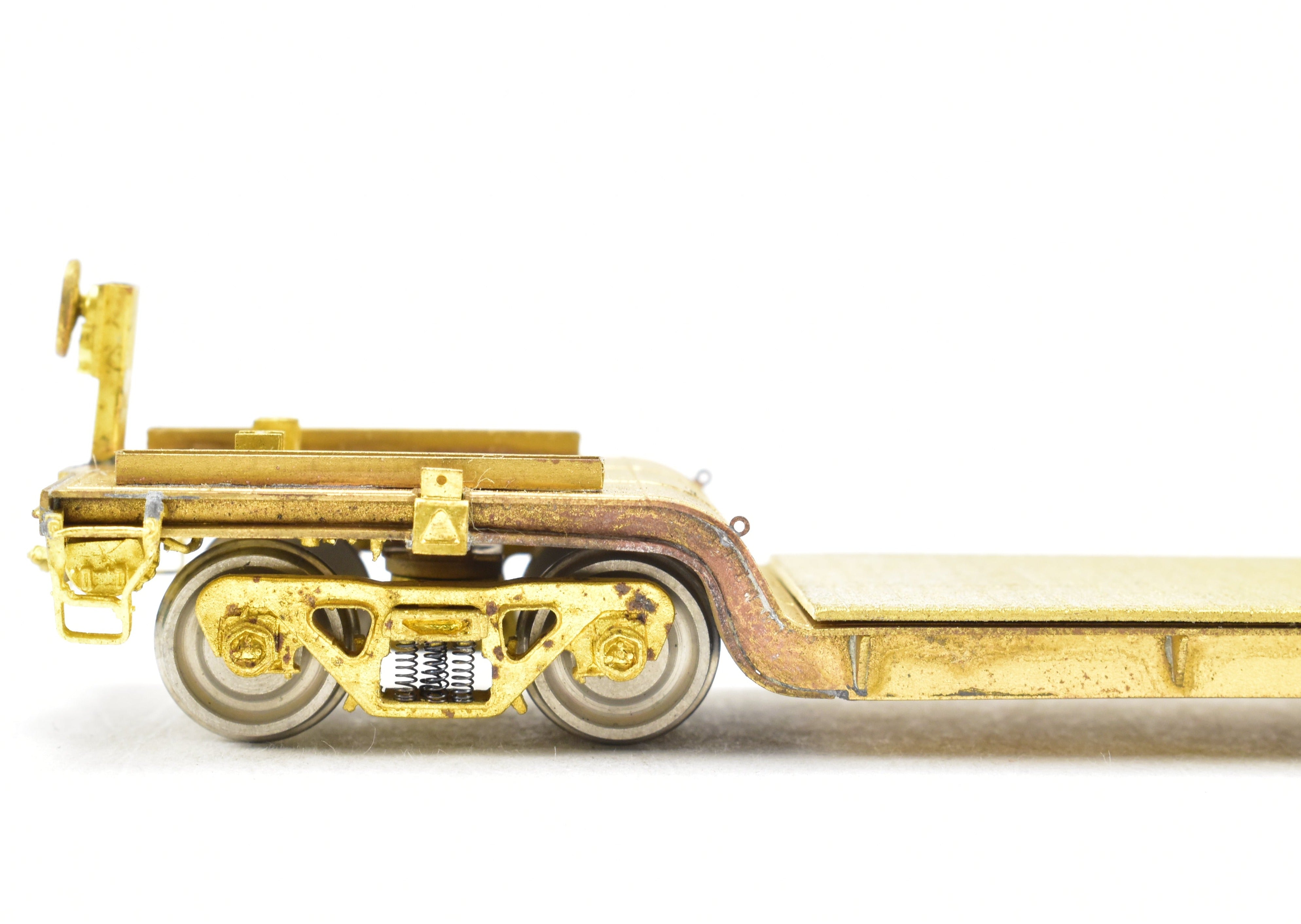 HO Brass 45' Depressed Center Flat Car by OMI - Various Roads