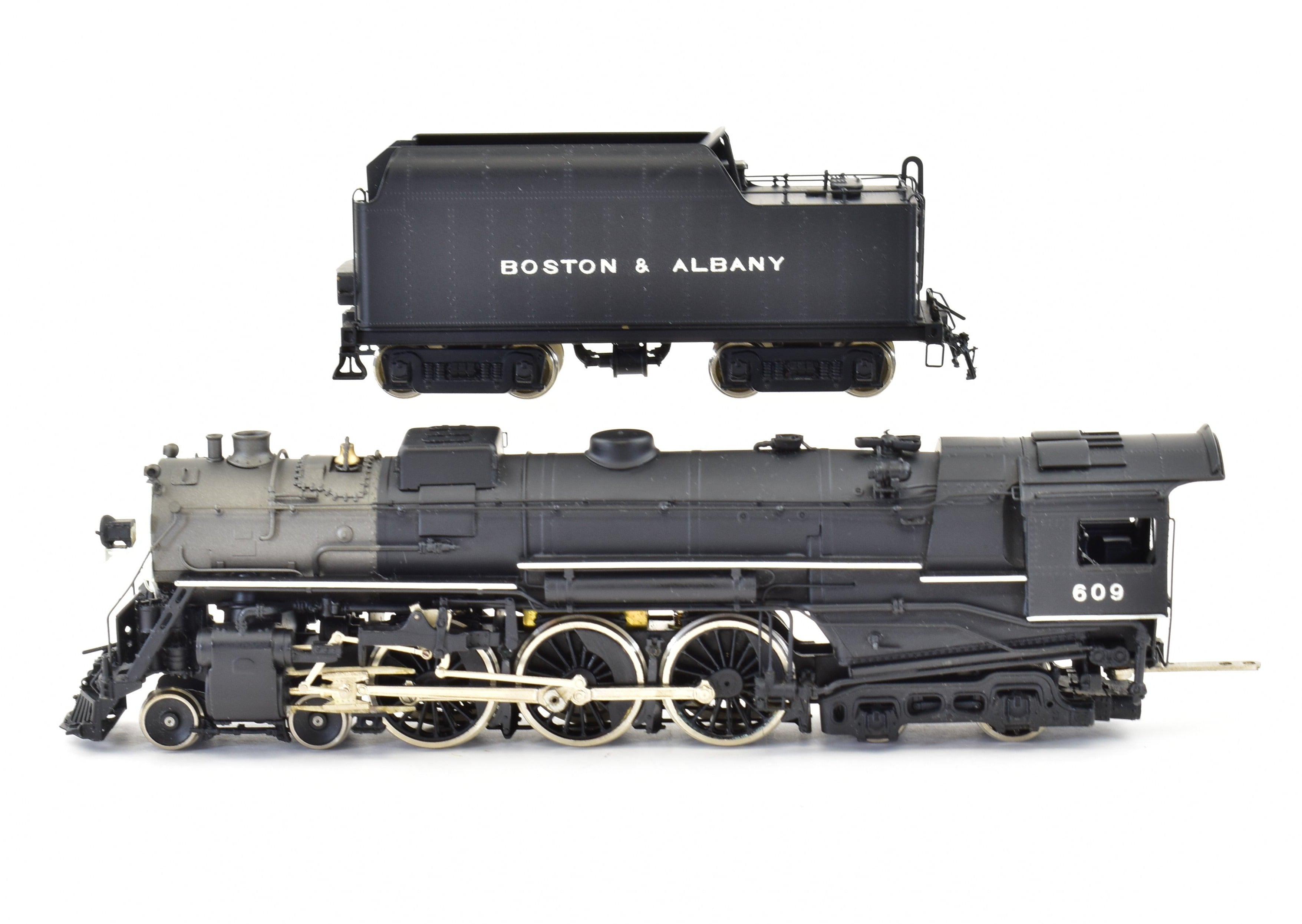 HO Brass Key Imports B&A - Boston & Albany J-2b 4-6-4 Hudson Factory Painted with Square Dome