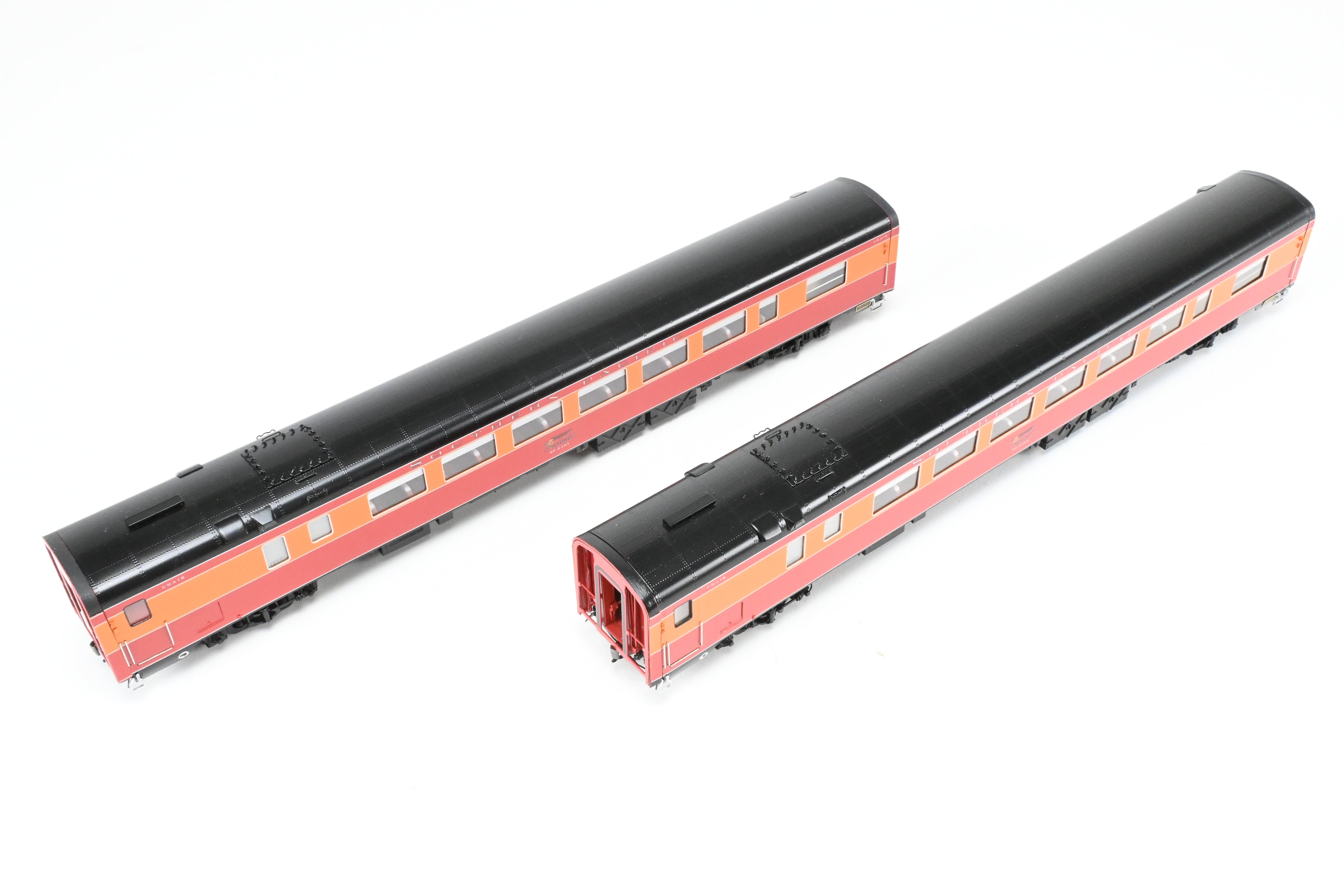 HO Scale Brass CON CIL Model Train Cars - Challenger Imports Special Edition - Southern Pacific 1955 Shasta Daylight 3-Pack B Add-On Set with Front Part