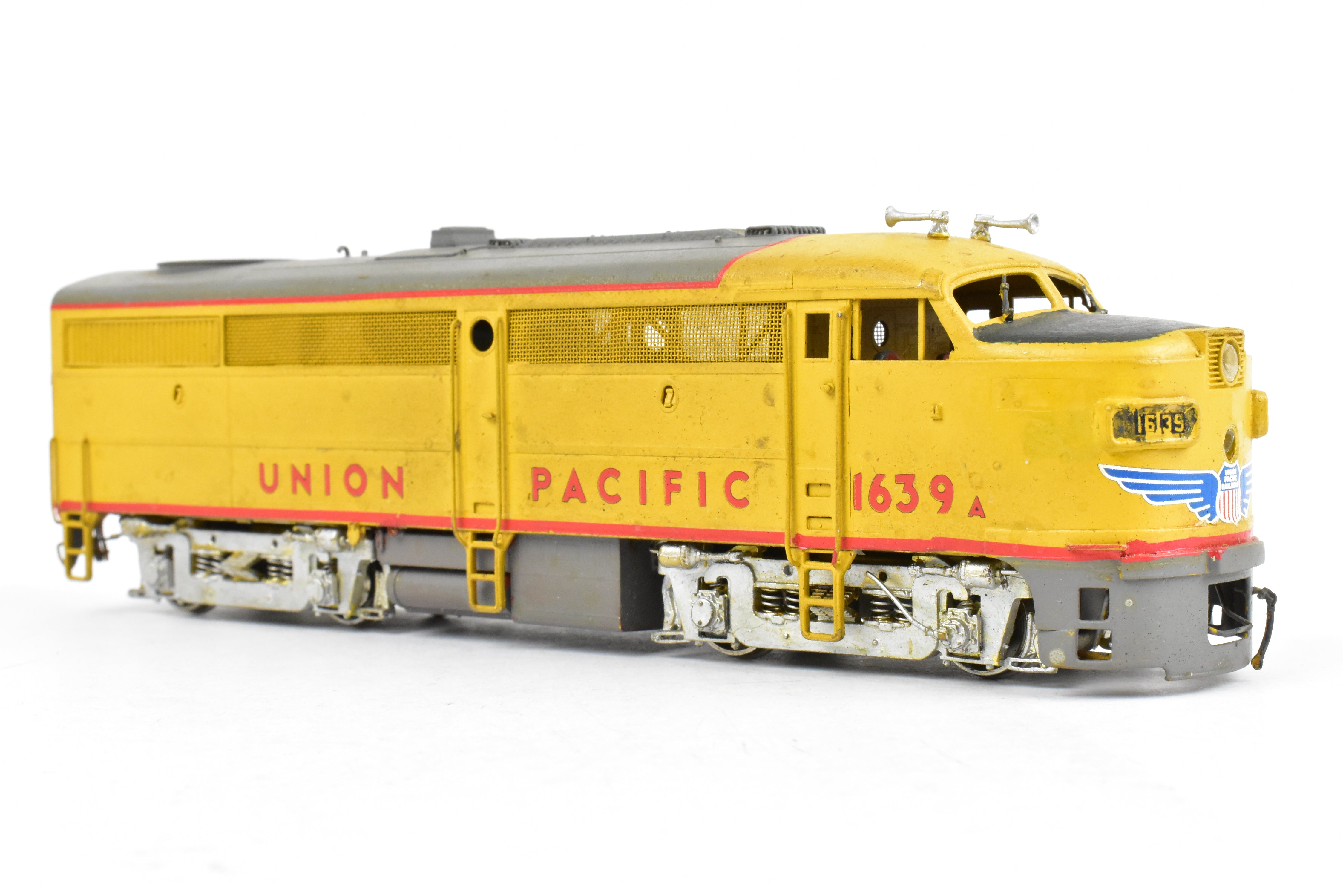 HO Brass OMI UP Union Pacific Alco FA-1 with Dynamic Brakes, Weathered #1639a