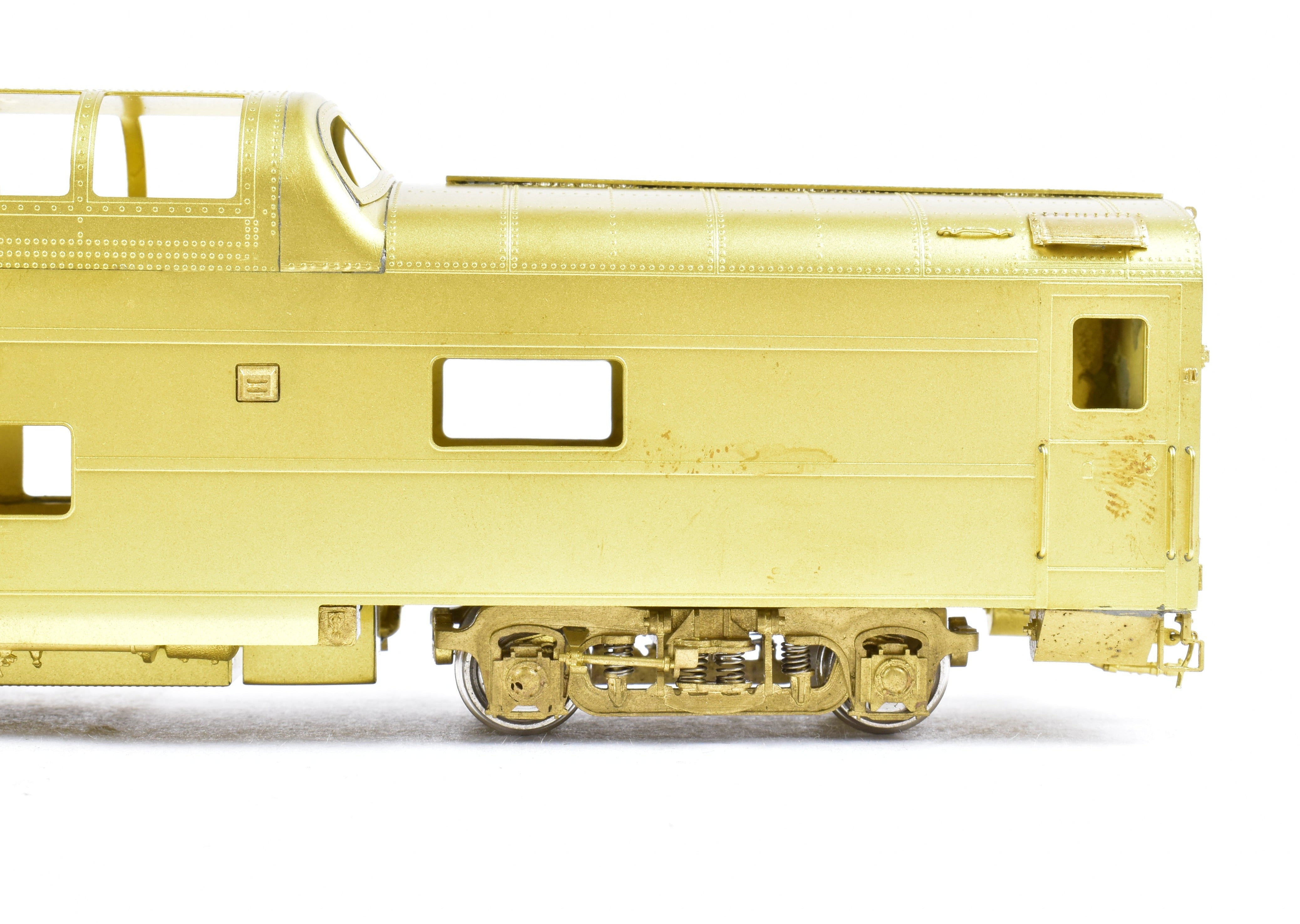 HO Scale Brass Model Train - Wasatch Model Co. Union Pacific 9000 Series Dome Lounge Observation Car Modified for Mid - Train Service