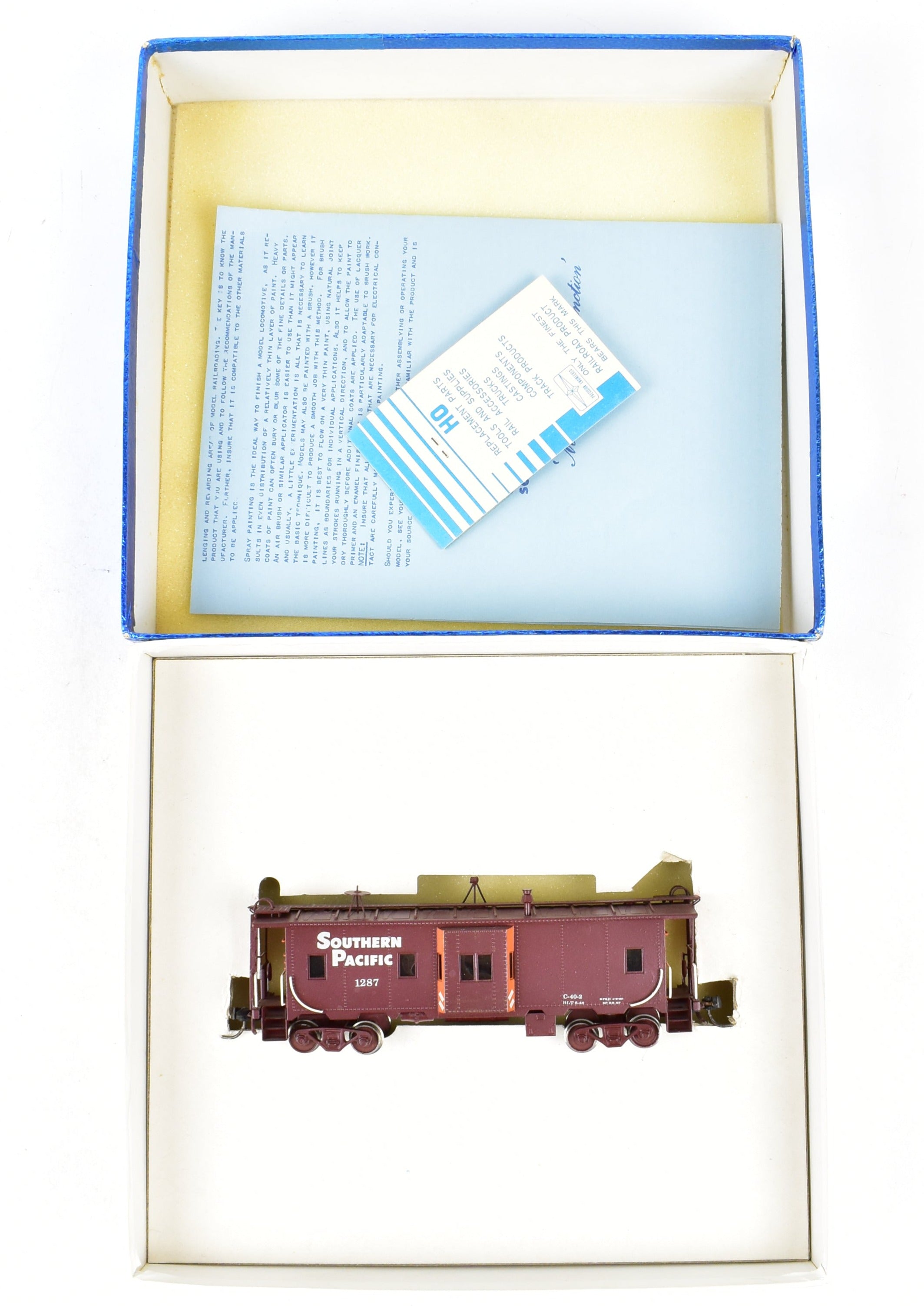 Custom Painted HO Brass Balboa SP Southern Pacific Bay Window Caboose