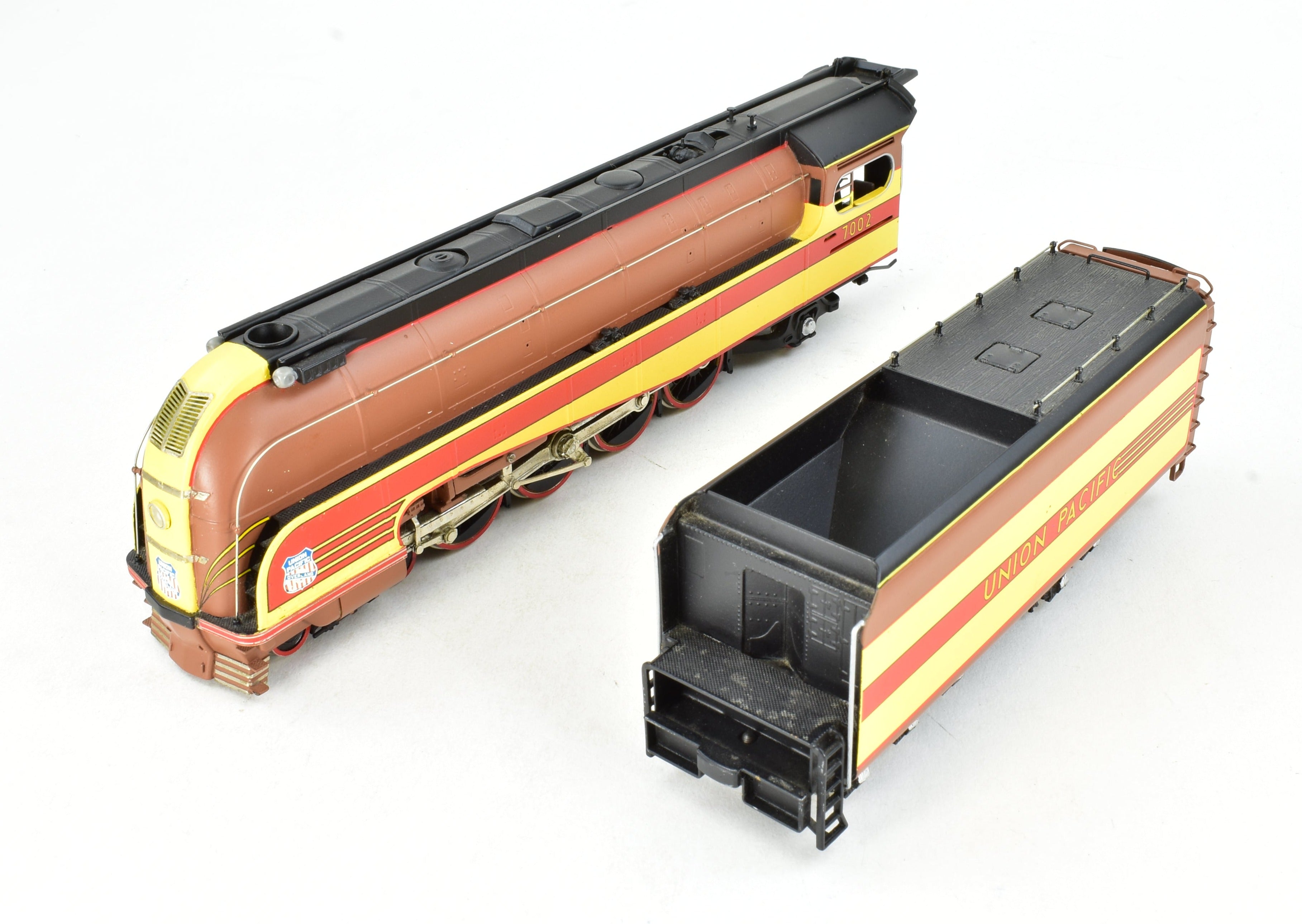 HO Scale Brass Union Pacific 4-8-2 FP Steam Locomotive Model, Key Imports UP No. 7002 Forty Niner