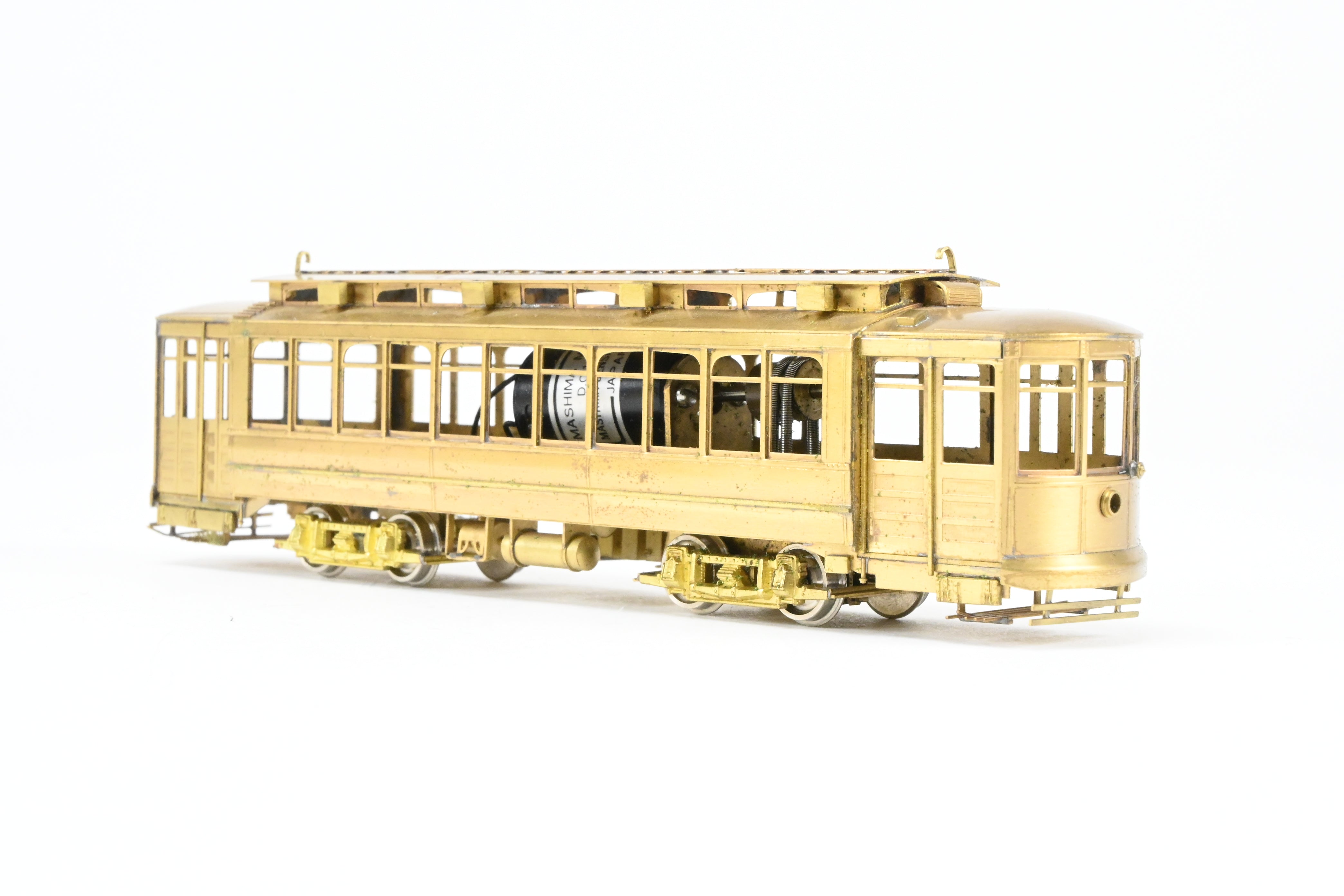 HO Scale Brass Chicago Surface Lines 346 City Big Brill Car Model by Fairfield Models without Trolley Poles