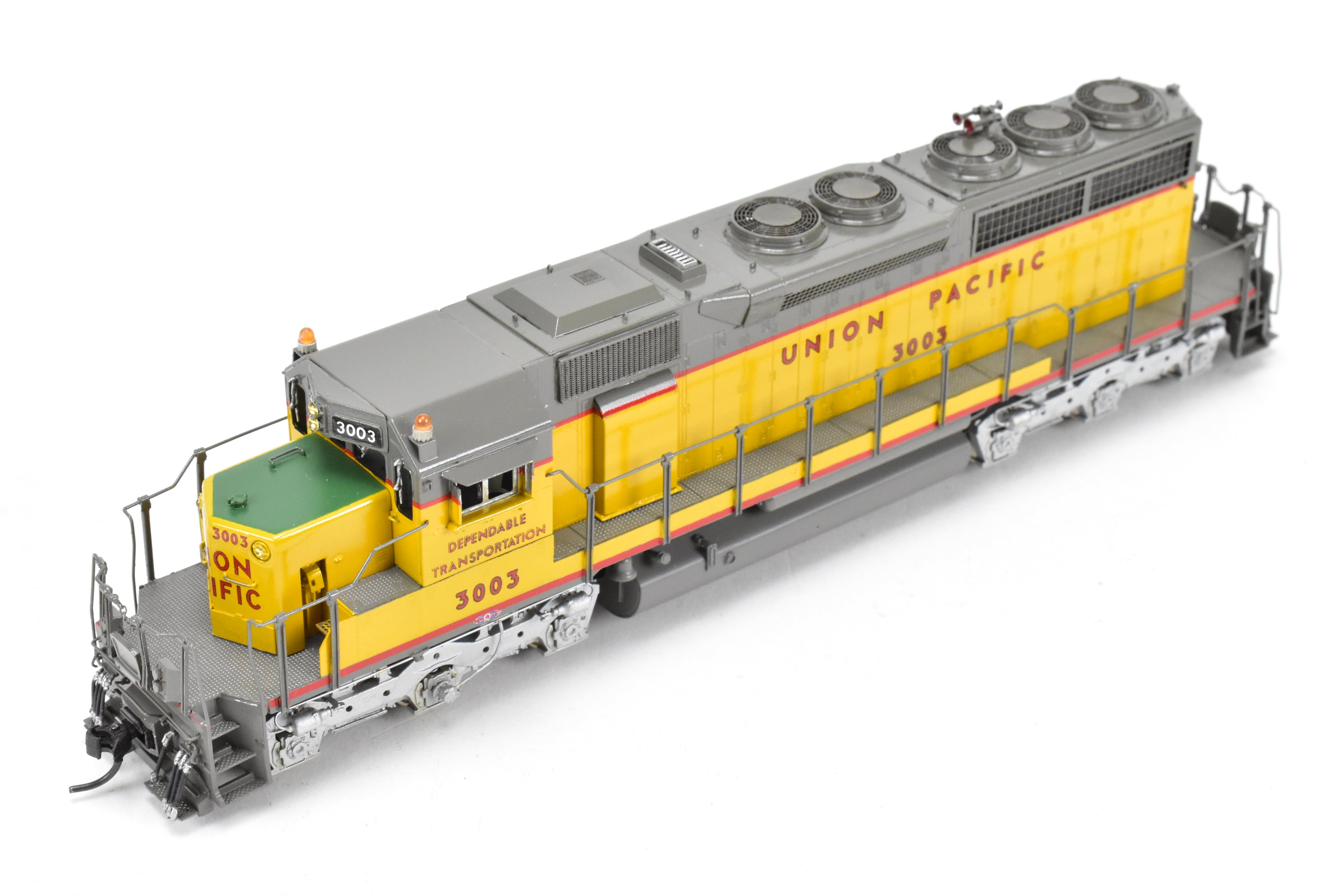 HO Scale Brass Model Train by Overland Models Inc. - Union Pacific EMD SD40 Low Nose Locomotive C/P No. 3003