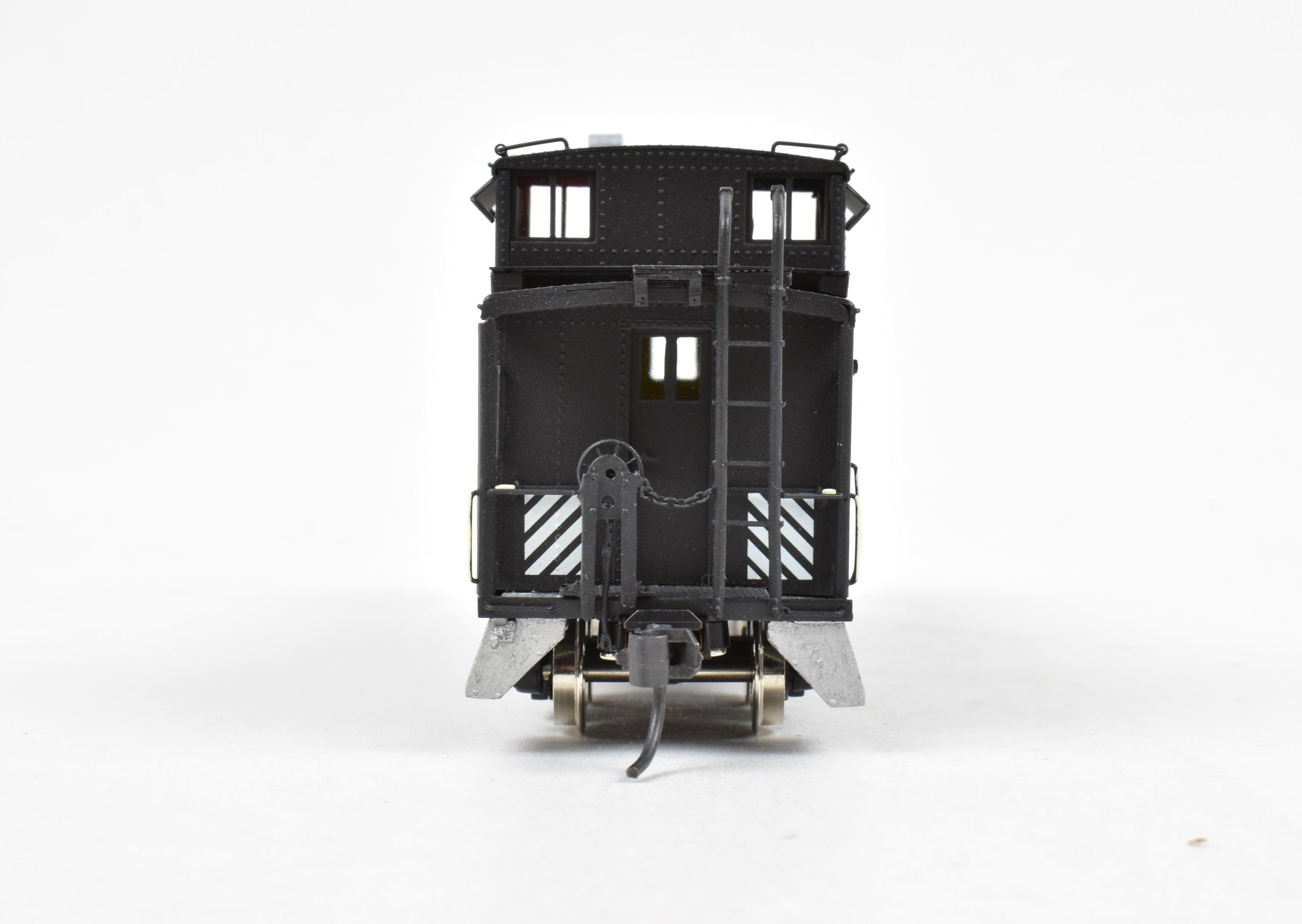 HO Scale Brass Model Train Caboose - Overland Models, Inc. Denver & Rio Grande Western Steel Caboose FP No. 01450