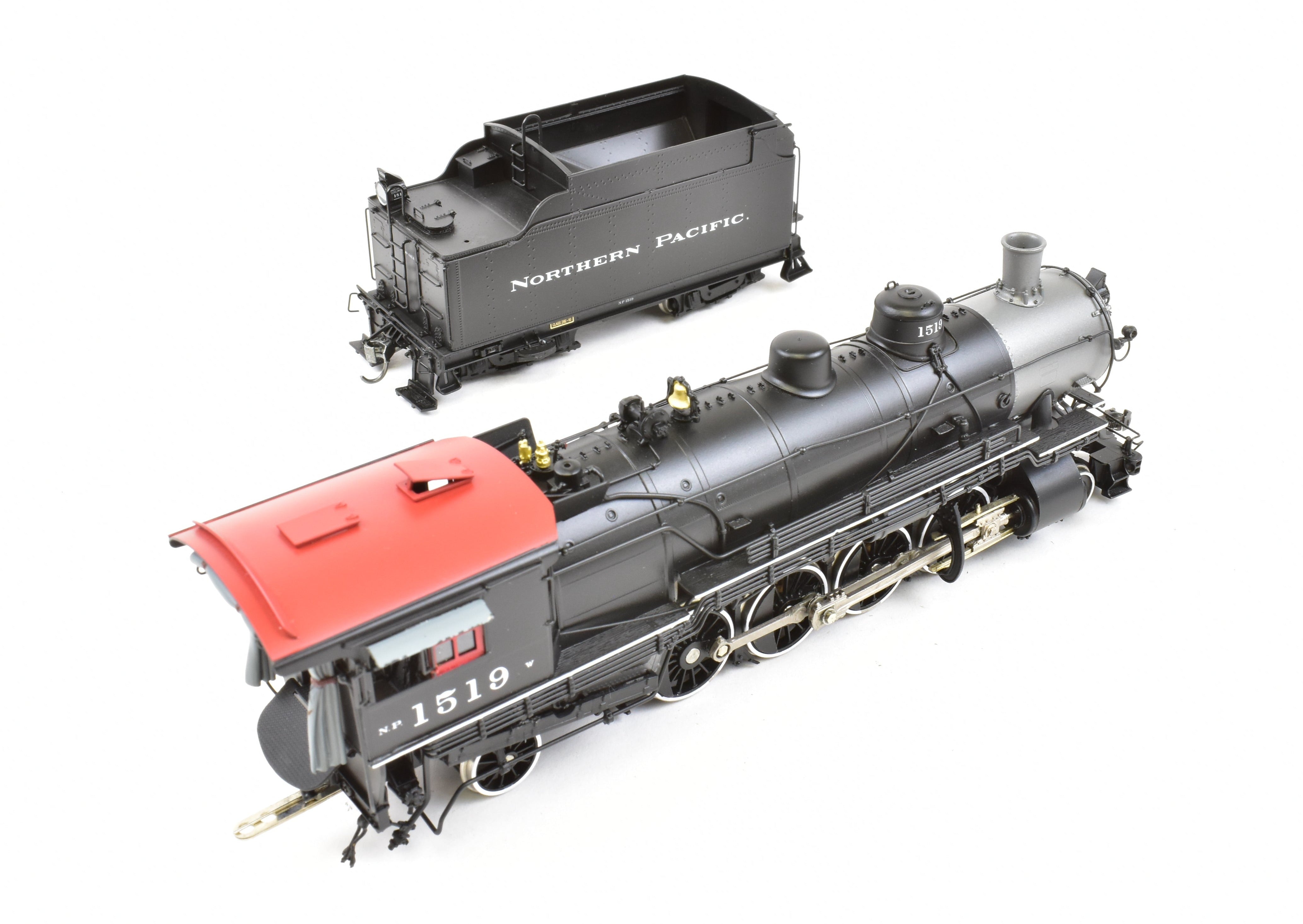 HO Scale Brass Northern Pacific Class W 2-8-2 Version 1A Painted Locomotive No. 1519 by W&R