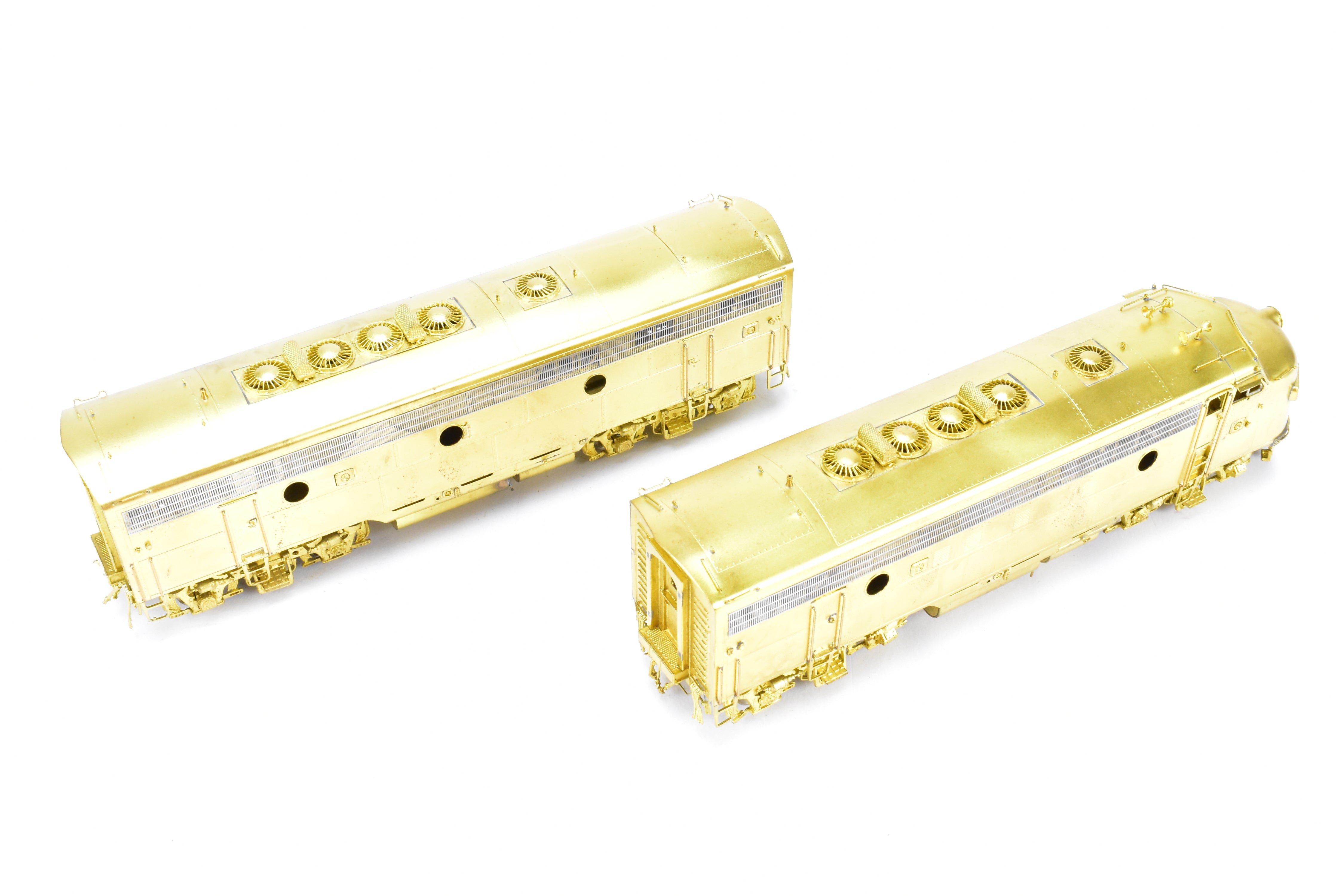 HO Scale Brass Model Train Set by Overland Models Inc. - Union Pacific EMD F7 A/B Freight Locomotives from the Late 1950's Era