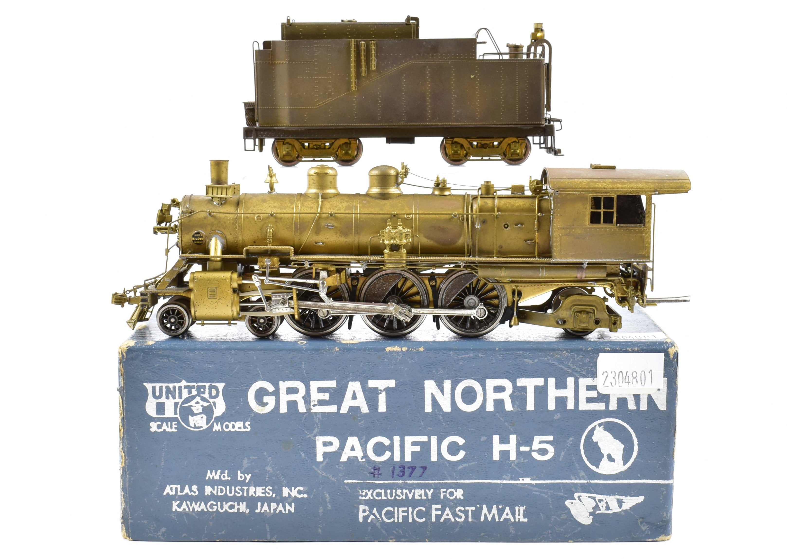High - Quality HO Scale Brass Pacific Fast Mail Model Train - United GN Great Northern H - 5 4 - 6 - 2 Locomotive