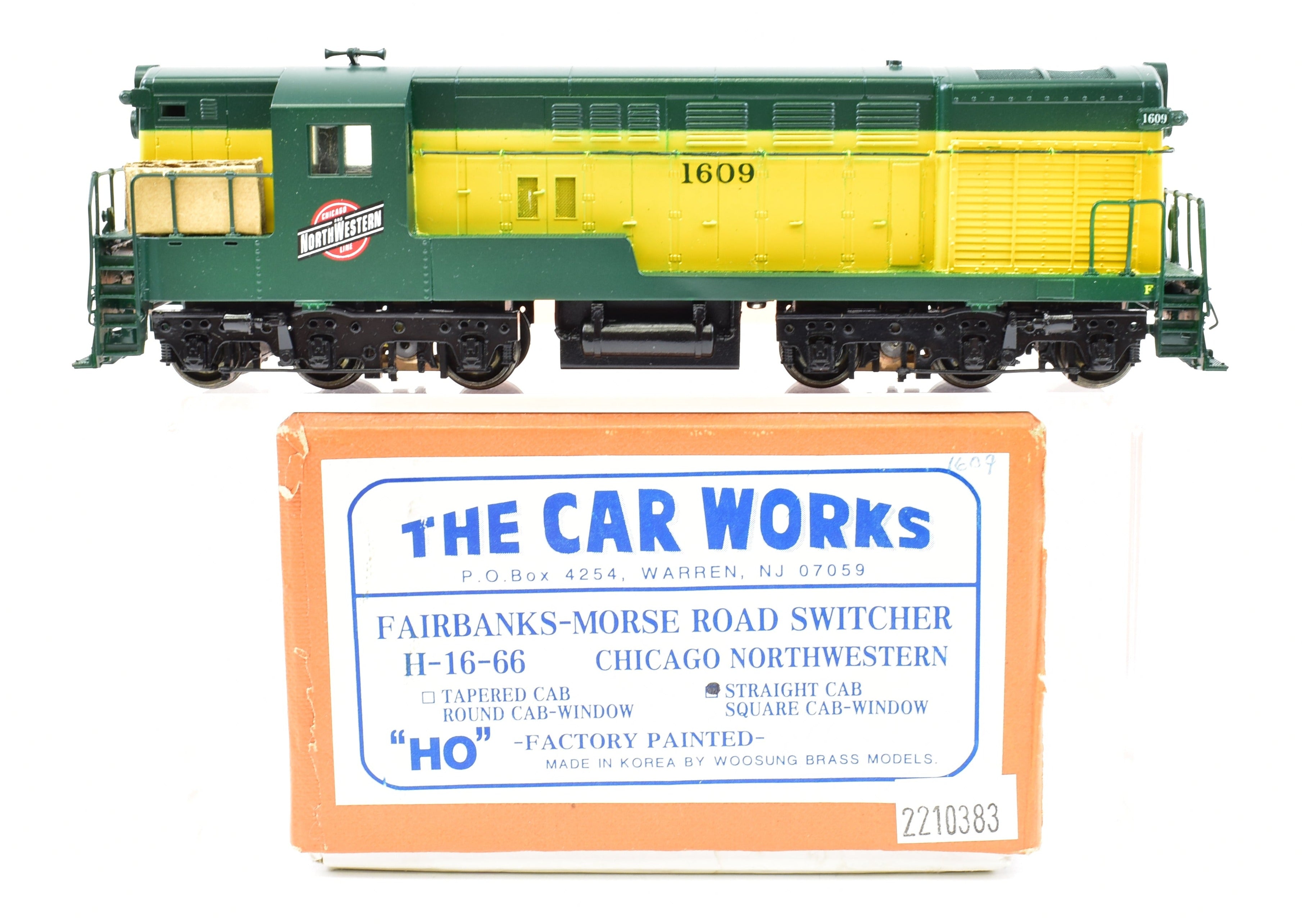 HO Scale Brass Chicago & North Western FM H - 16 - 66 Road Switcher FP #1609