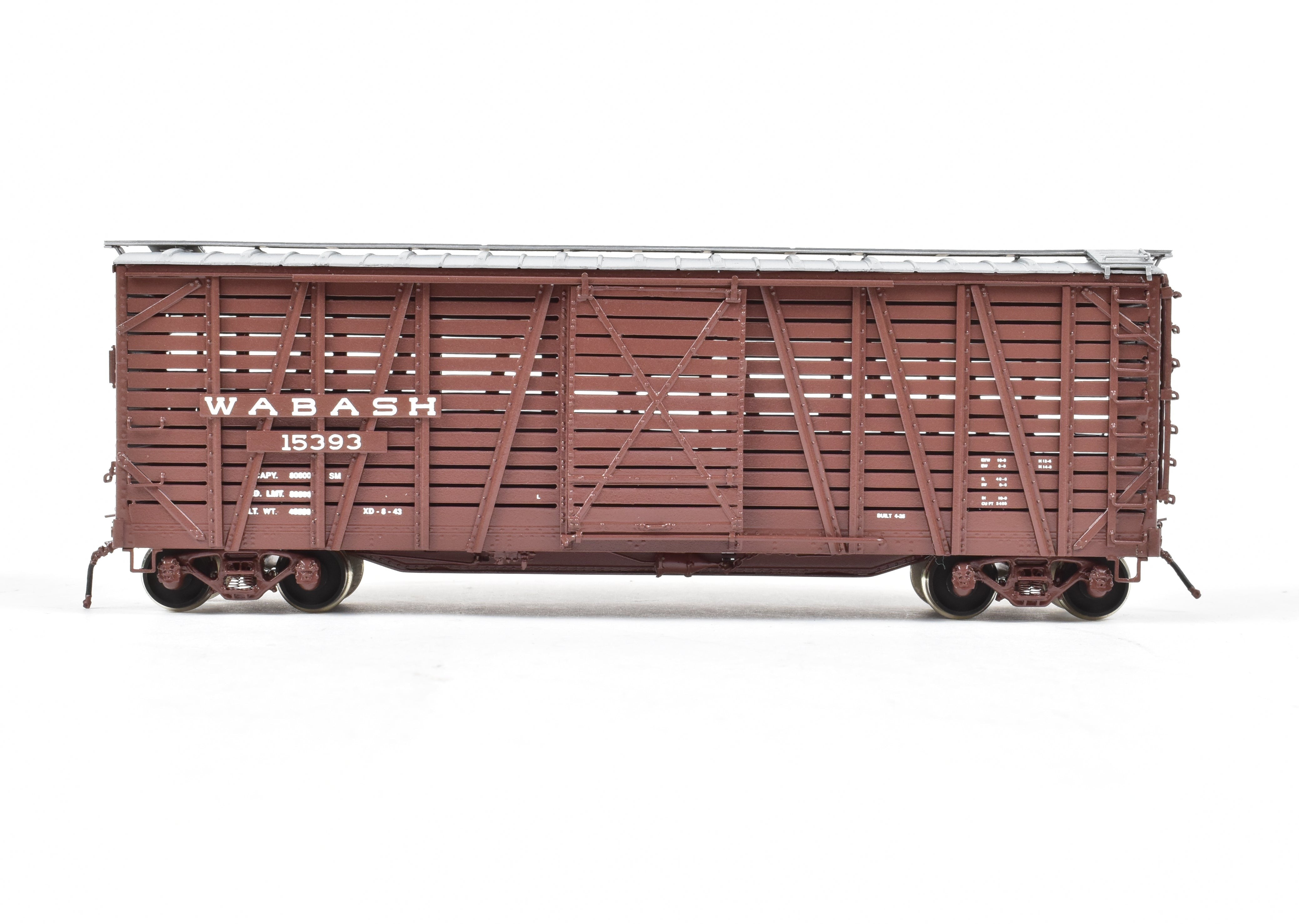 HO Brass OMI Overland Models Wabash Stock Car Factory-Painted, Like New