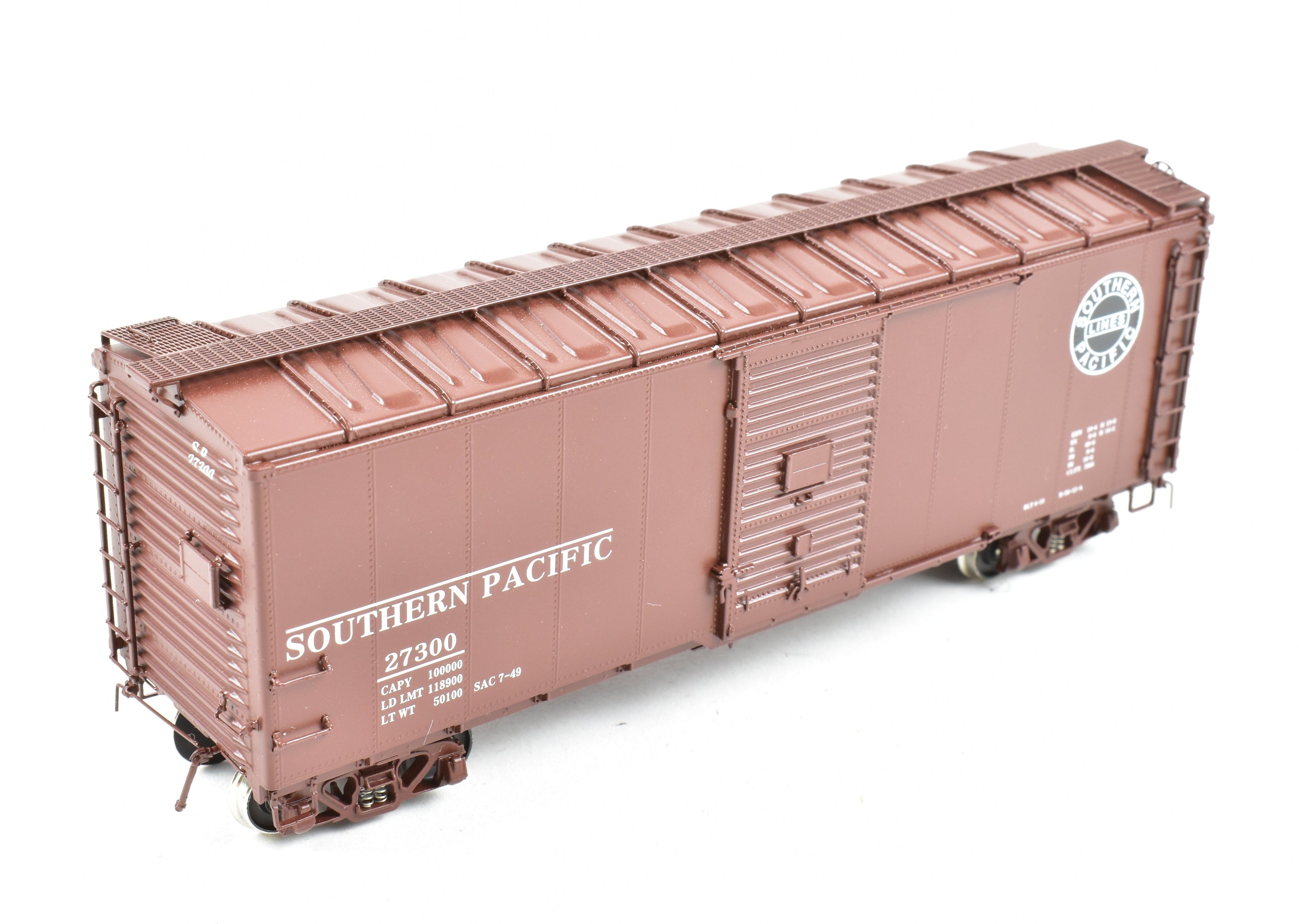 High - Quality HO Scale Brass CIL - Challenger Imports Southern Pacific Class B - 50 - 12 - A Rebuilt Steel - Sided Box Car with Factory Painting