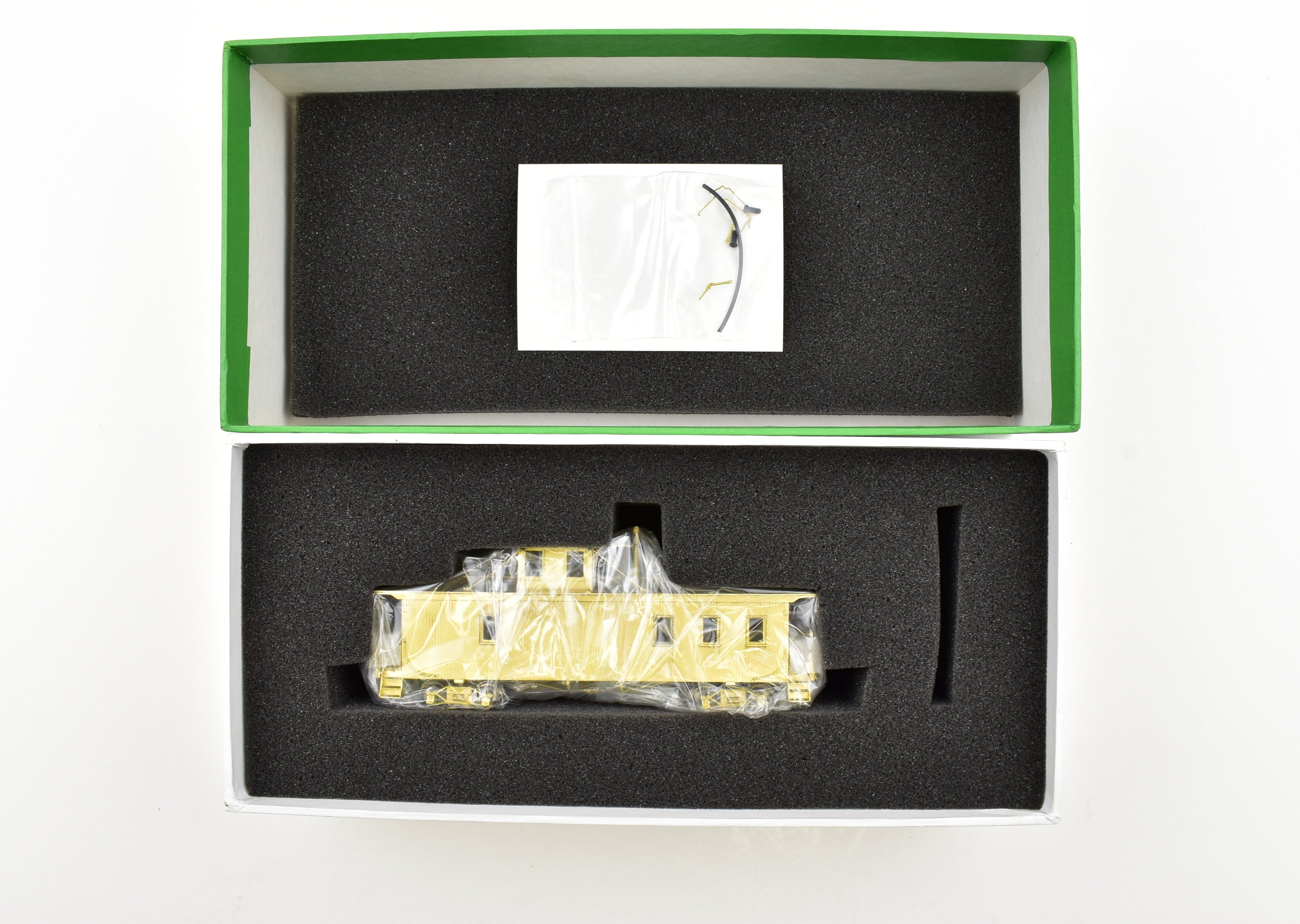 HO Scale Brass OMI - Overland Models, Inc. Missouri Pacific Magor Steel Caboose Model As Built in 1937, Factory Painted with Red and Small White Herald Scheme