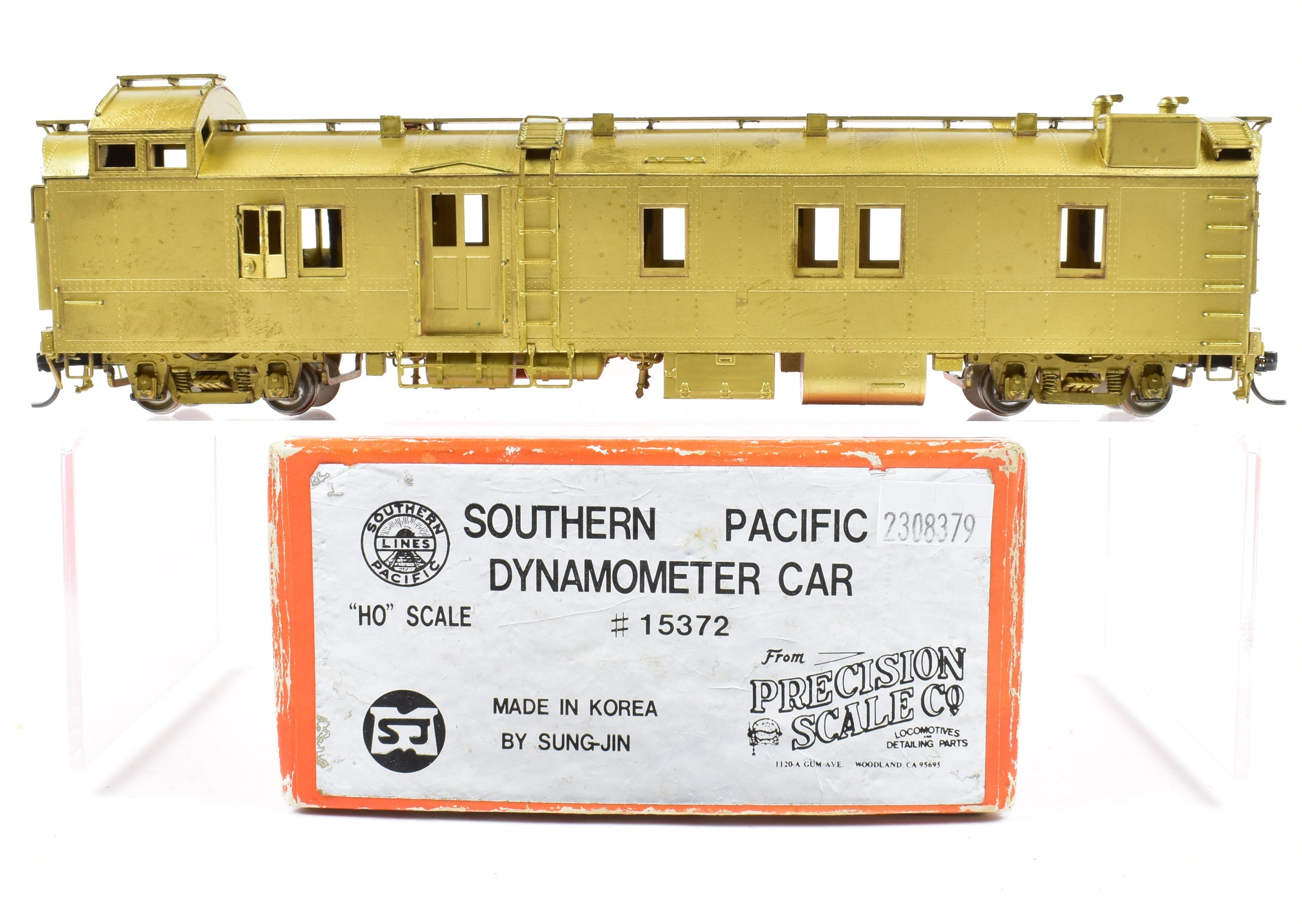 HO Brass Precision Scale Co. Southern Pacific Dynamometer Car - High - Quality Imported Model