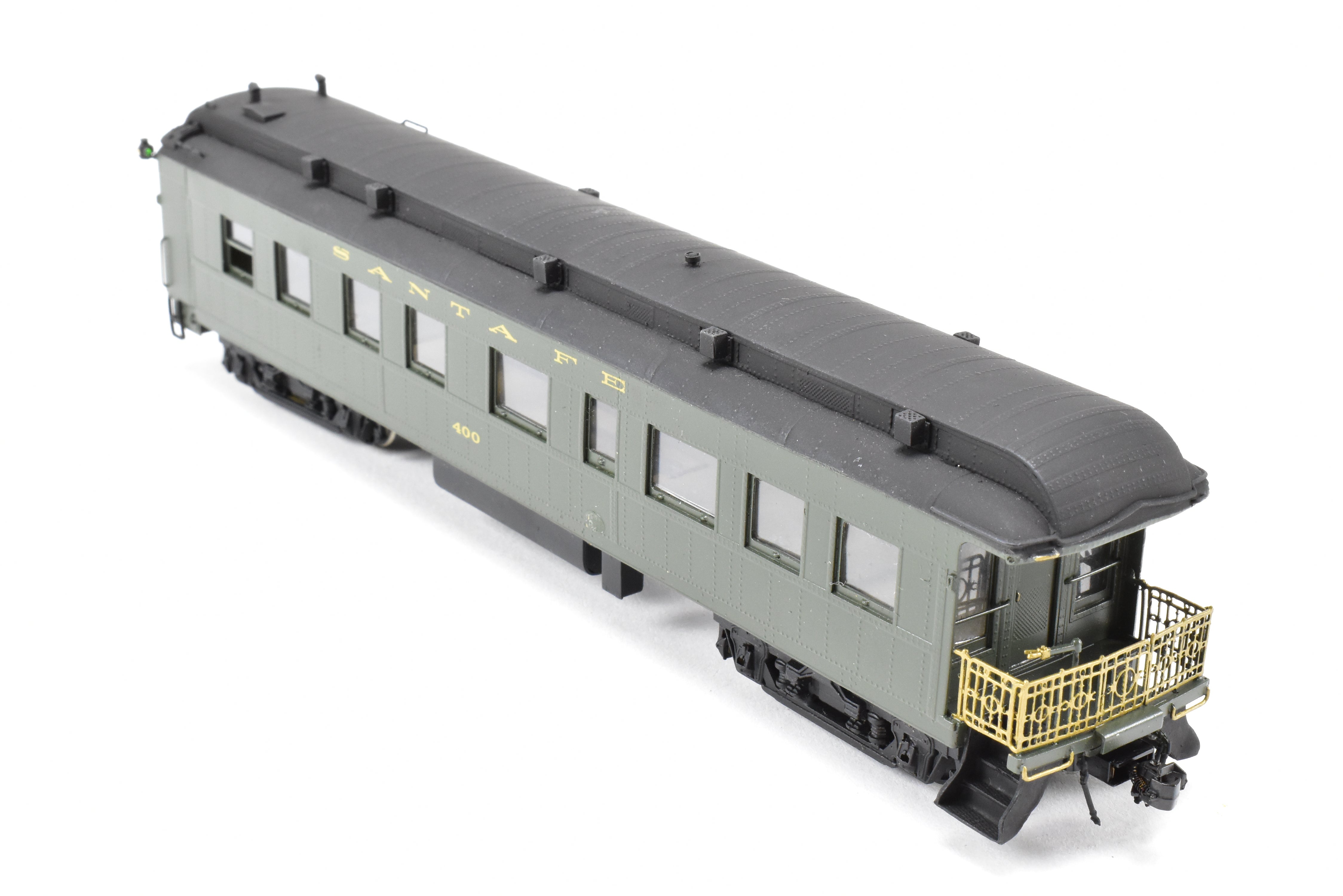 Custom Painted HO Brass Hallmark ATSF Santa Fe Superintendent's Business Car #400