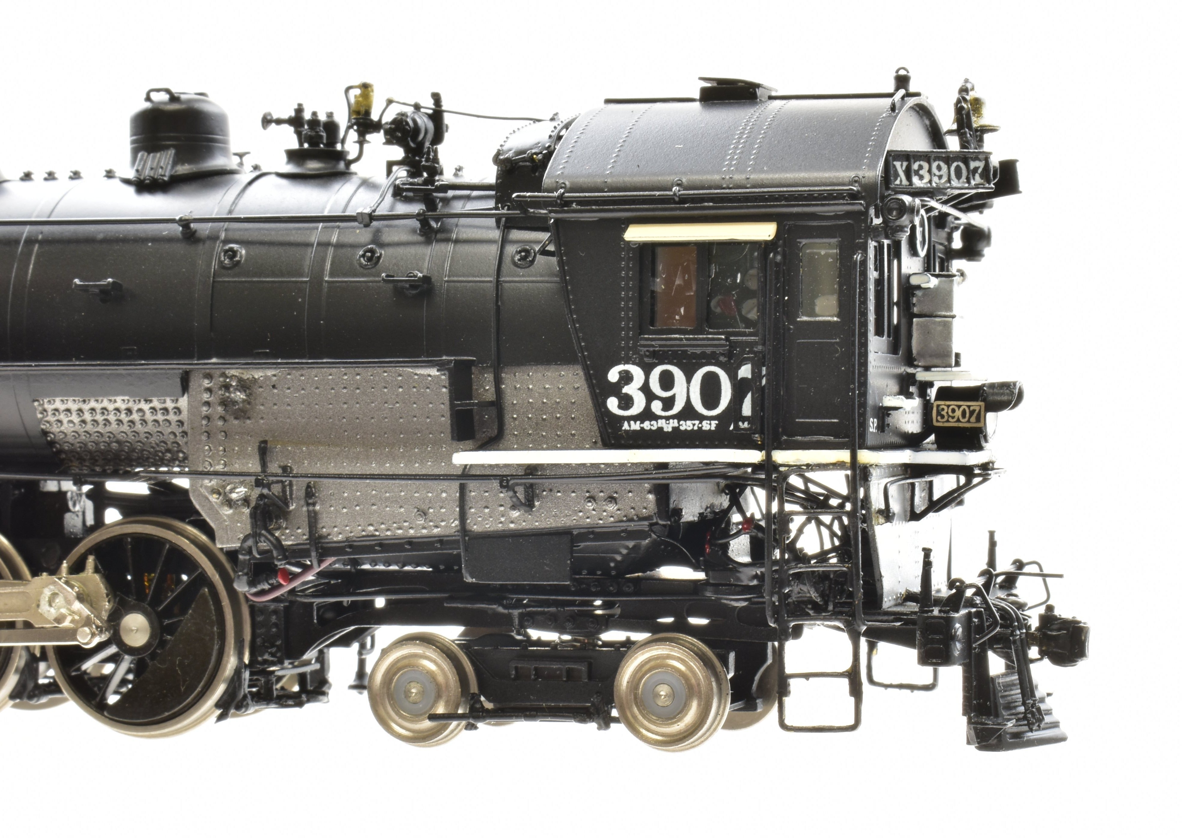 HO Scale Brass Key Imports Southern Pacific AM - 2 4 - 6 - 6 - 2 Cab Forward #3907 Post - War Model