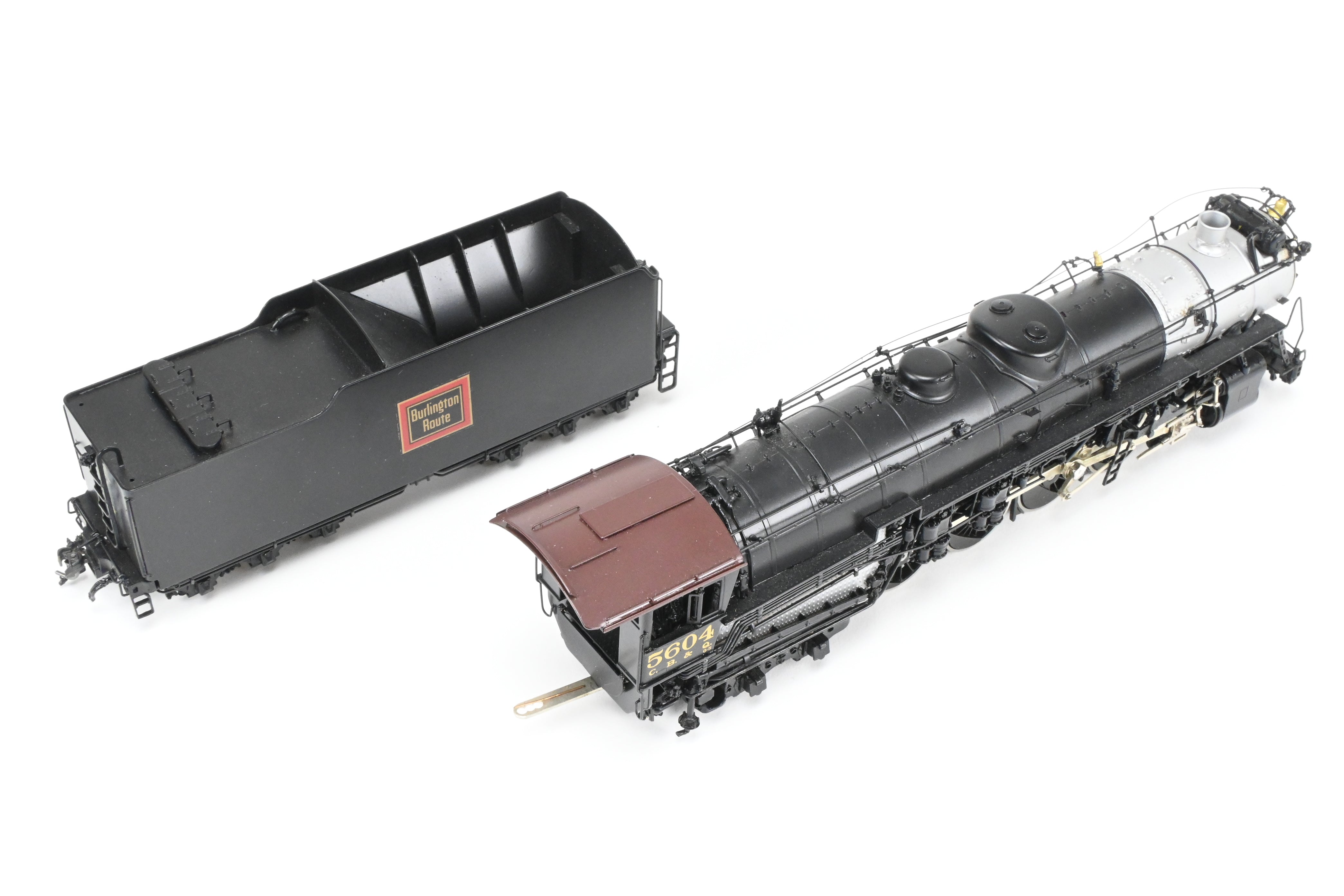 HO Scale Brass Oriental Limited CB&Q Burlington O-5 4-8-4 Open Cab Locomotive No. 5604