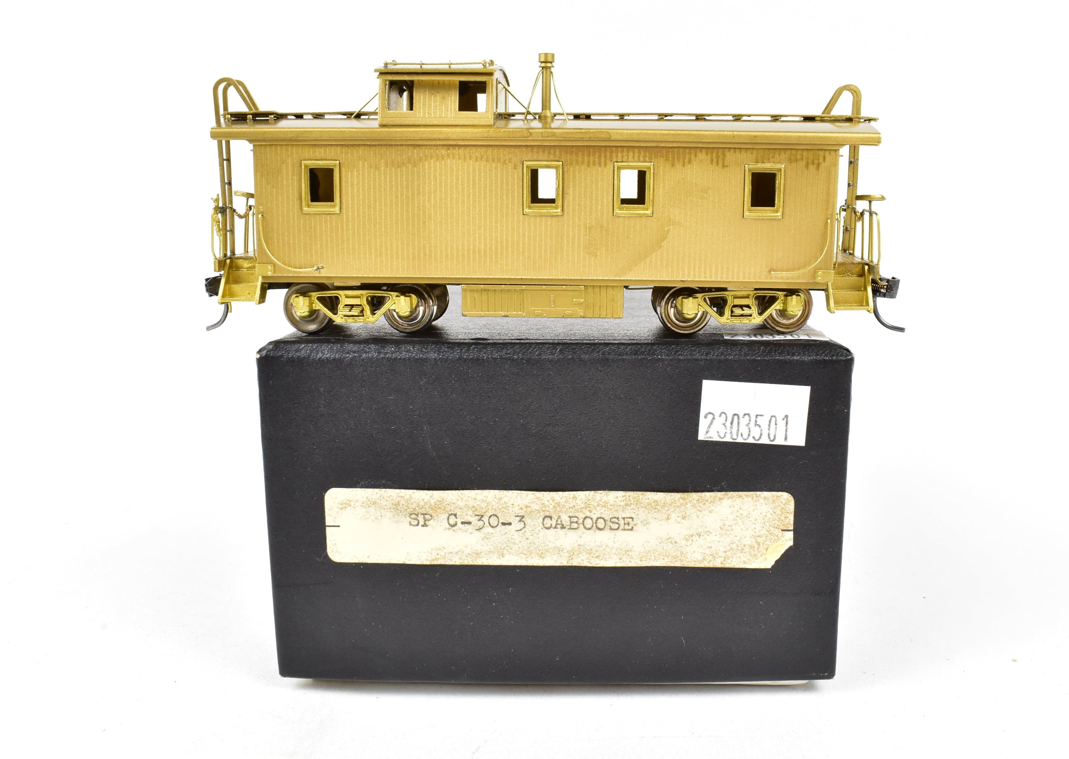 HO Scale Brass Precision Scale Co. Model of Southern Pacific C-30-3 Wood Cupola Caboose for Model Train Enthusiasts