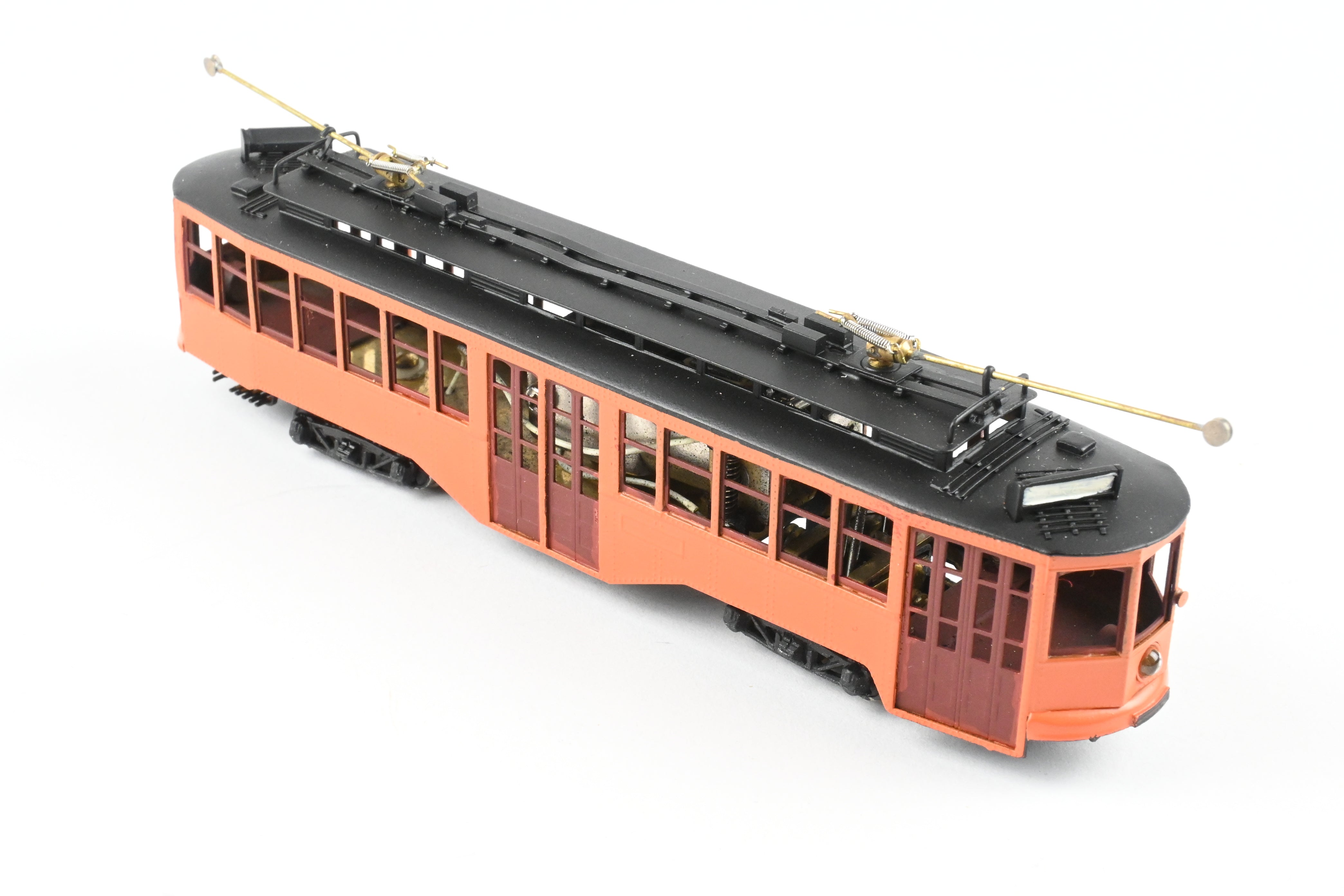 HO Scale Brass Fairfield Pittsburgh Railway Co. Unlettered Double End Trolley