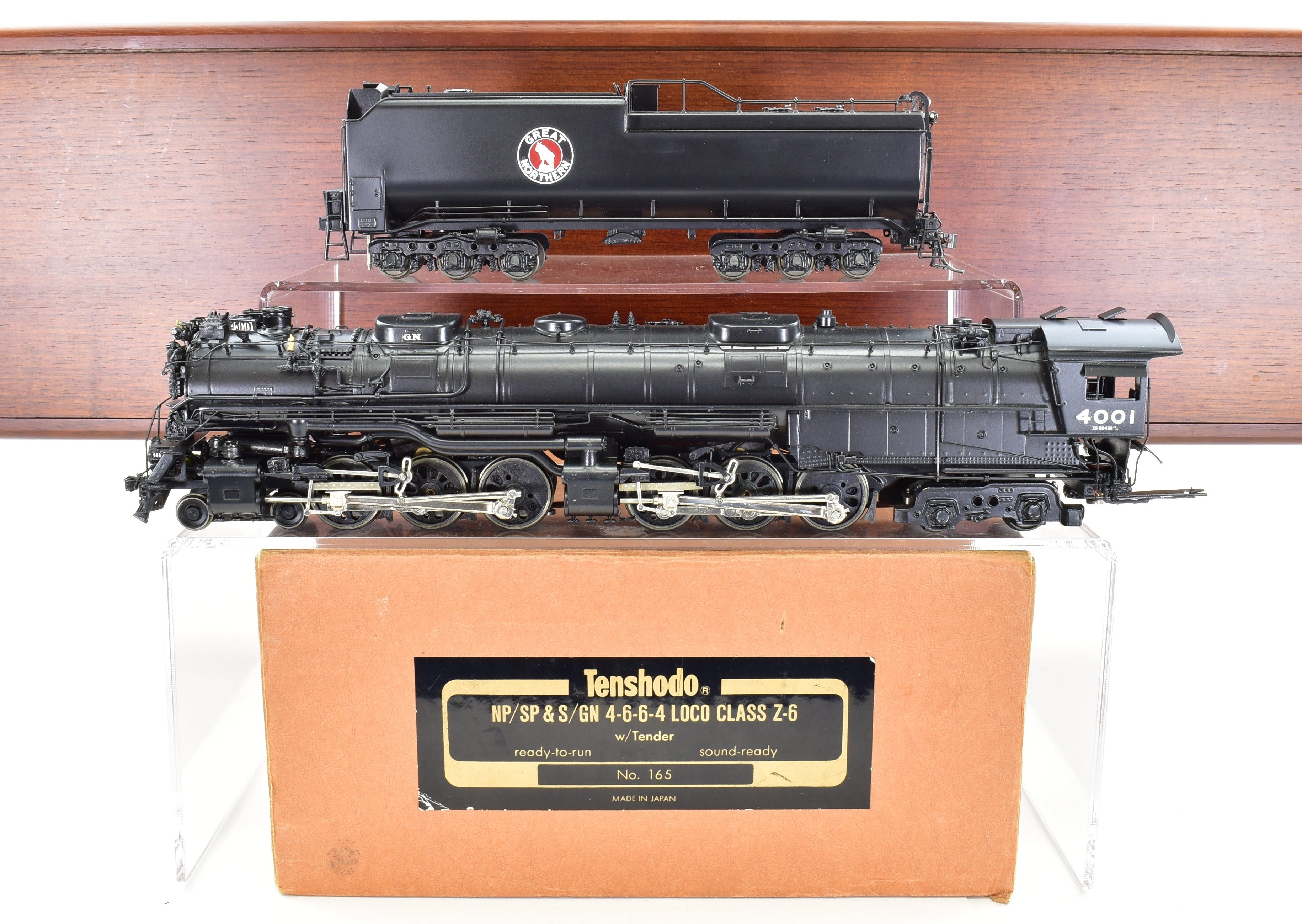 HO Scale Brass Model Train - PFM Tenshodo Great Northern Class Z - 6 4 - 6 - 6 - 4 Steam Locomotive with PFM Sound from 1995 Run