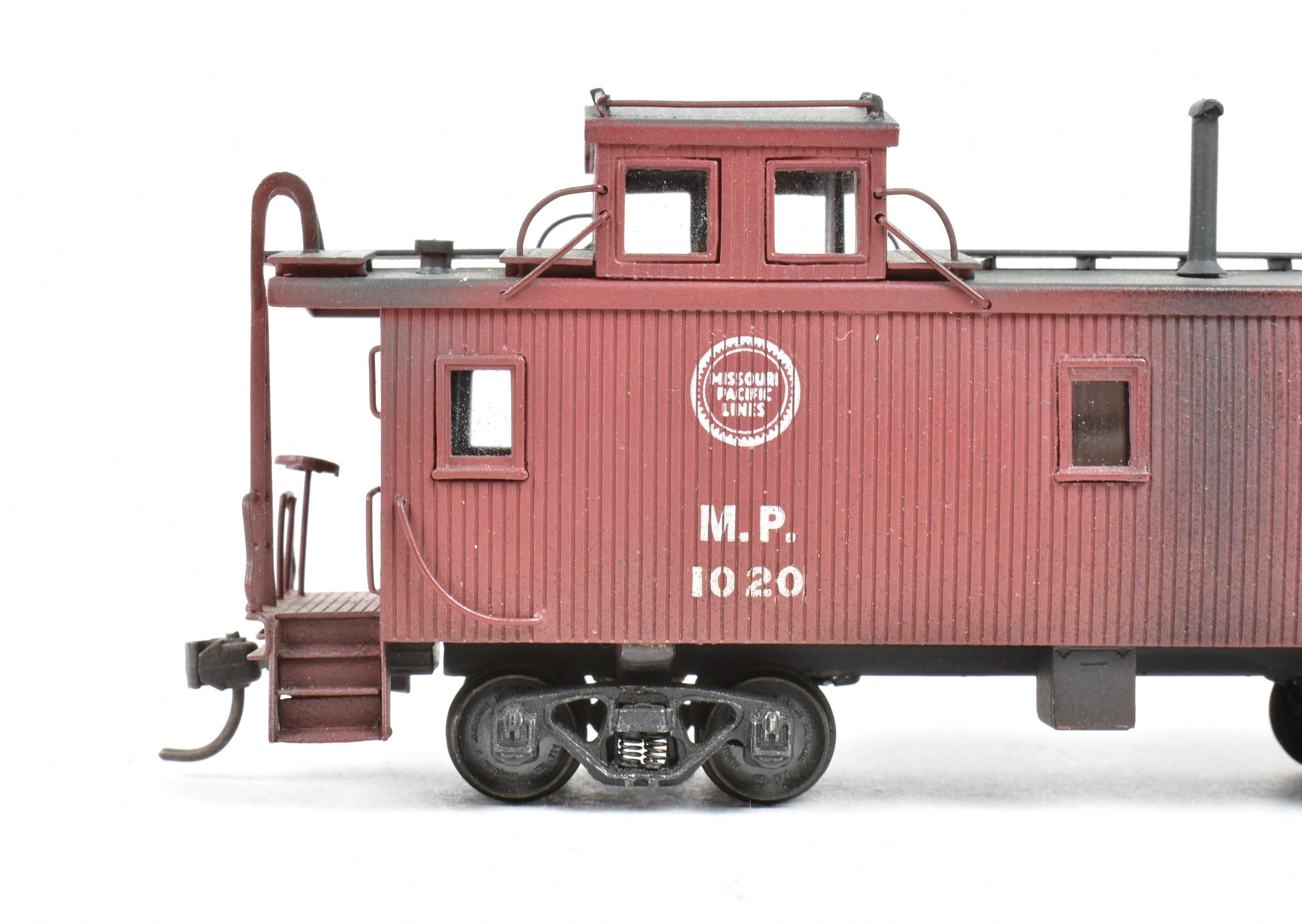 Hallmark Models HO Brass Missouri Pacific Wood Sheathed Caboose No. 1020, Painted